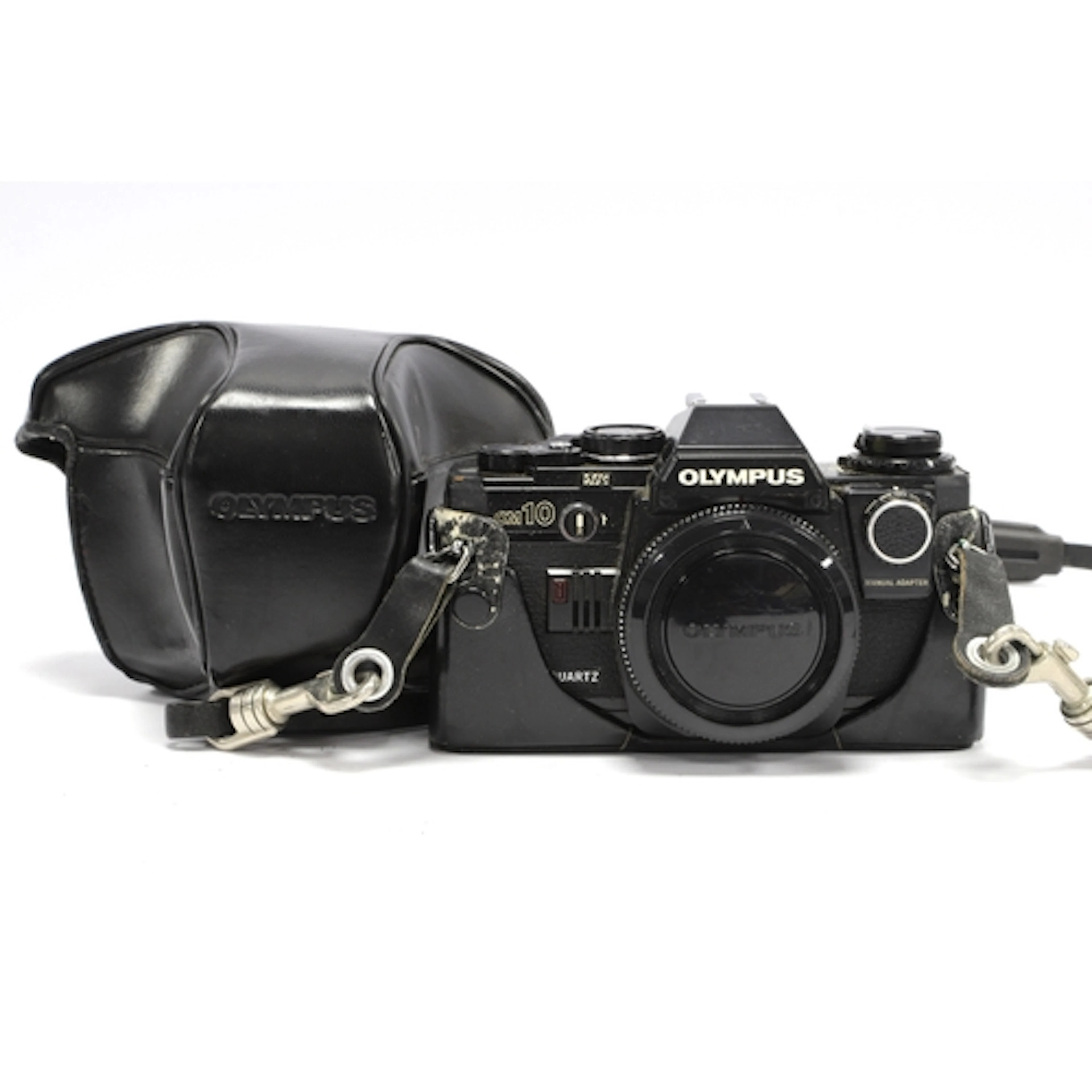 Olympus OM10 Quartz 35mm SLR Film Camera Body with attached ...