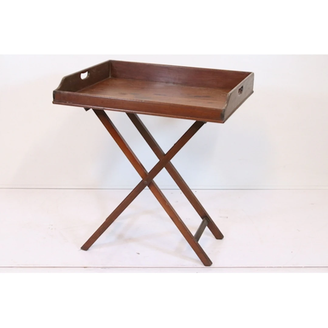 Late 19th/early 20th century mahogany butler's tray on stand...