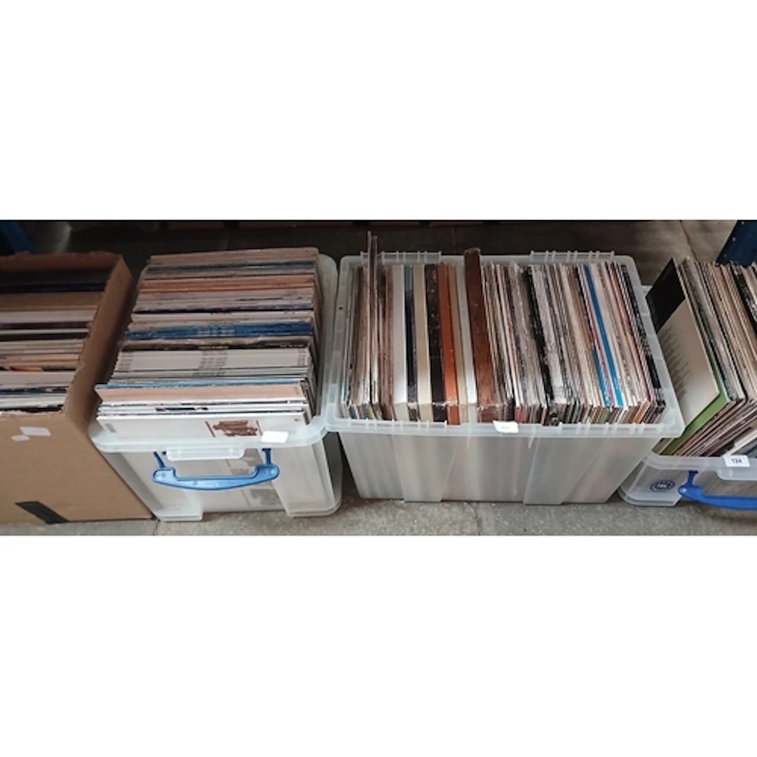 4 boxes of LPs and 12" singles from the collection of Mike T...