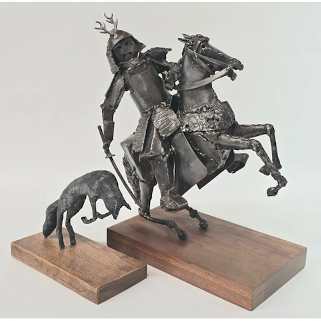 Two Contemporary metal sculptures by Neil Peppe to include a...