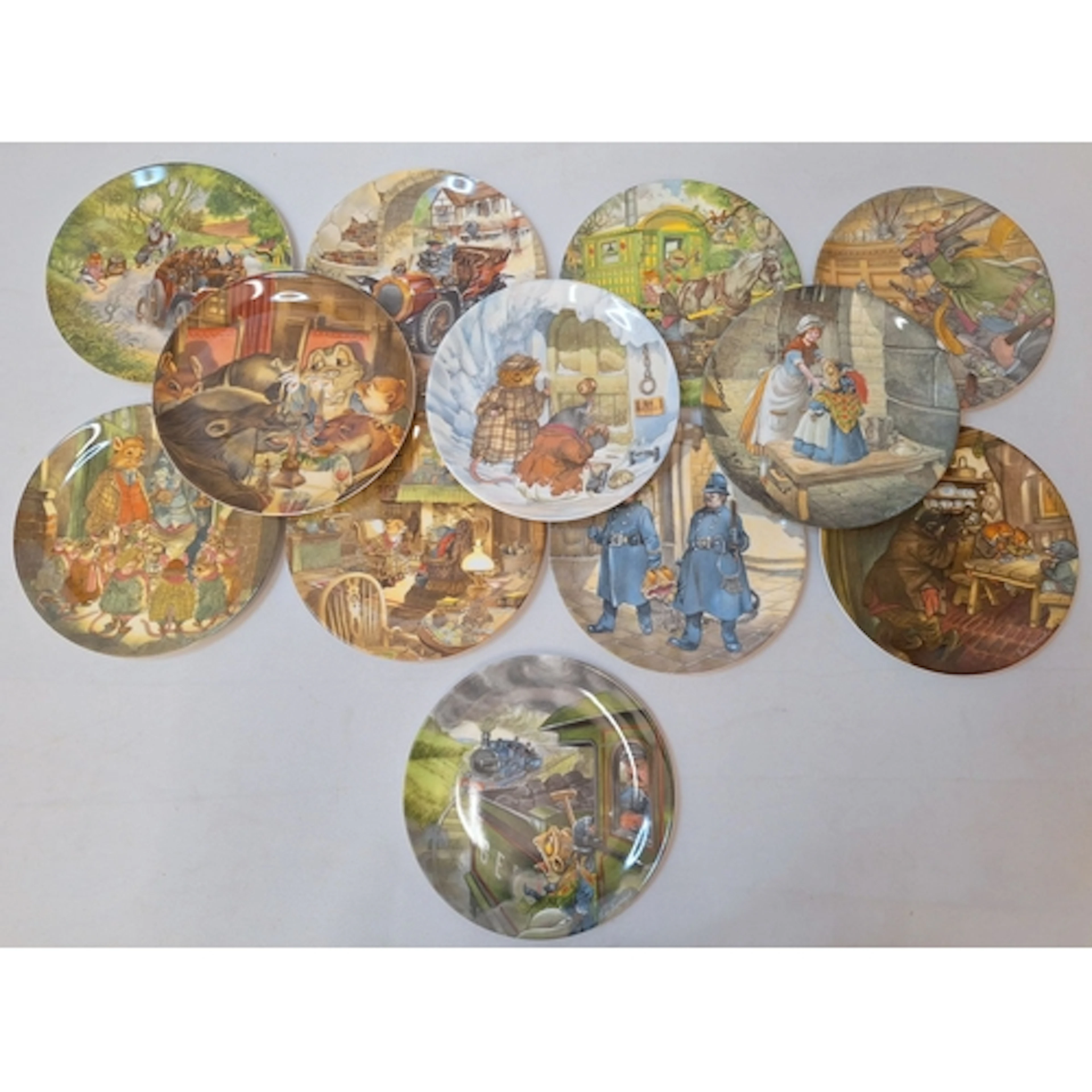 Set of 12 Wedgwood Wind in the Willow Plates incl. The Four ...
