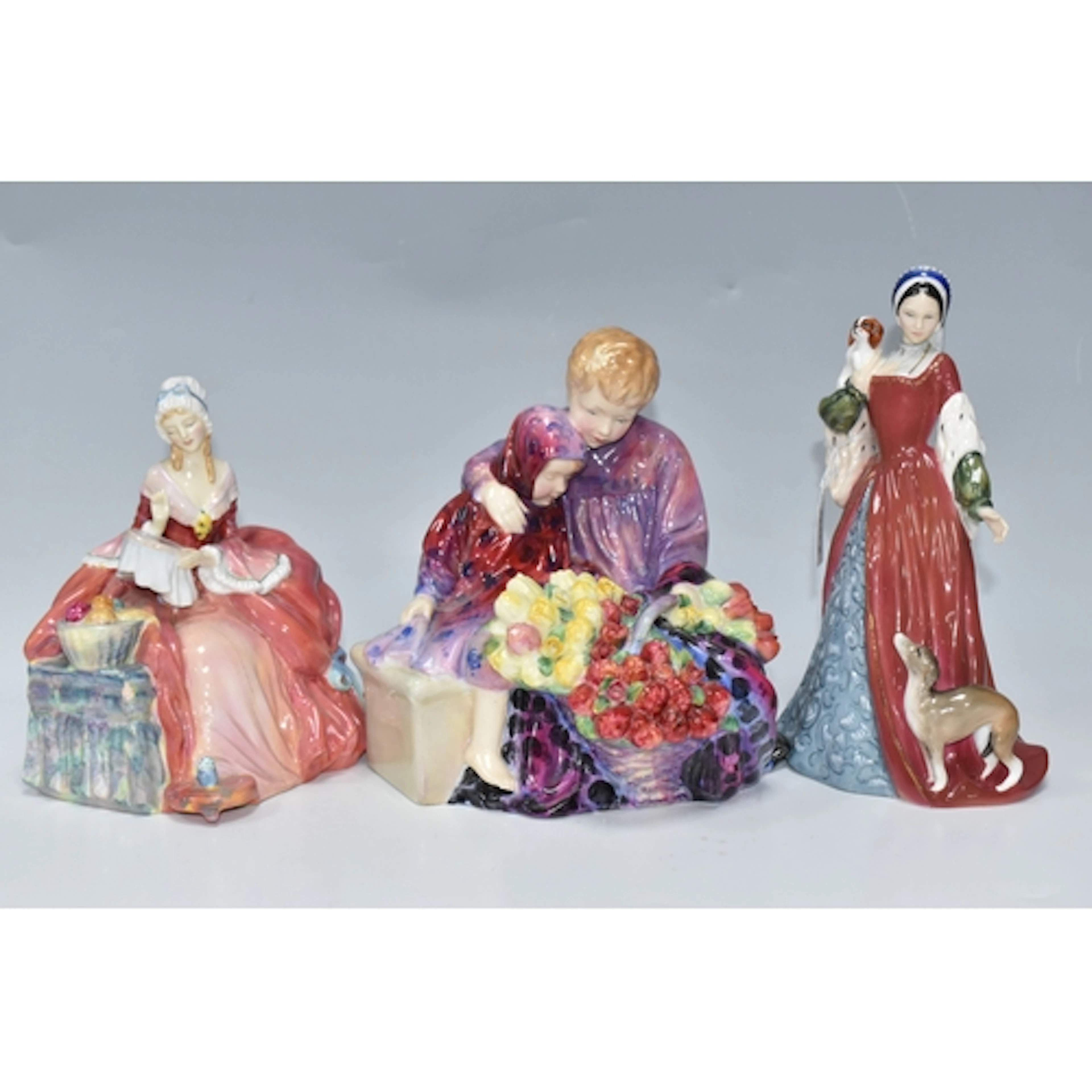 THREE ROYAL DOULTON FIGURES, comprising Anne Boleyn HN3232, ...