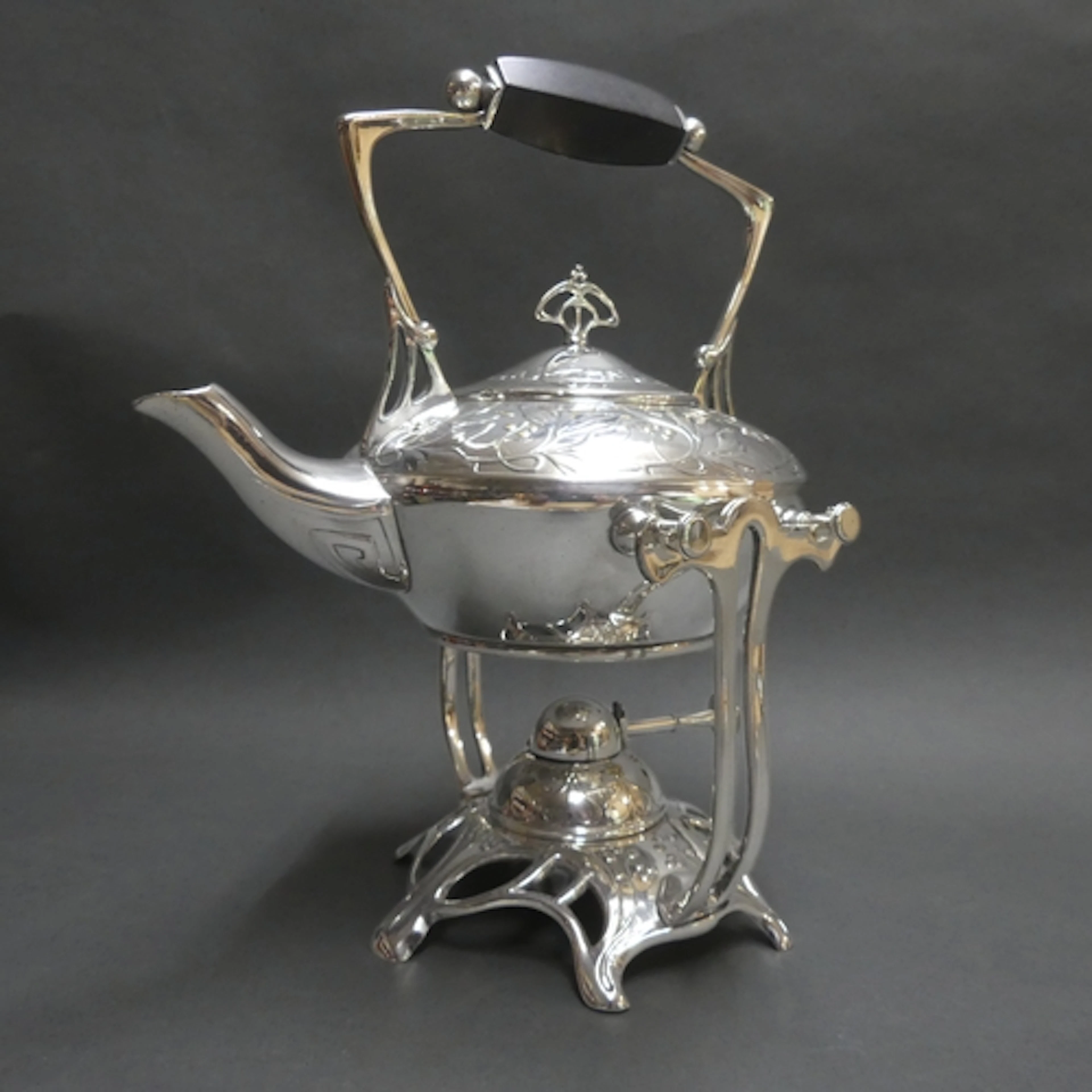 WMF - A highly decorative Art Nouveau silver plated brass sp...