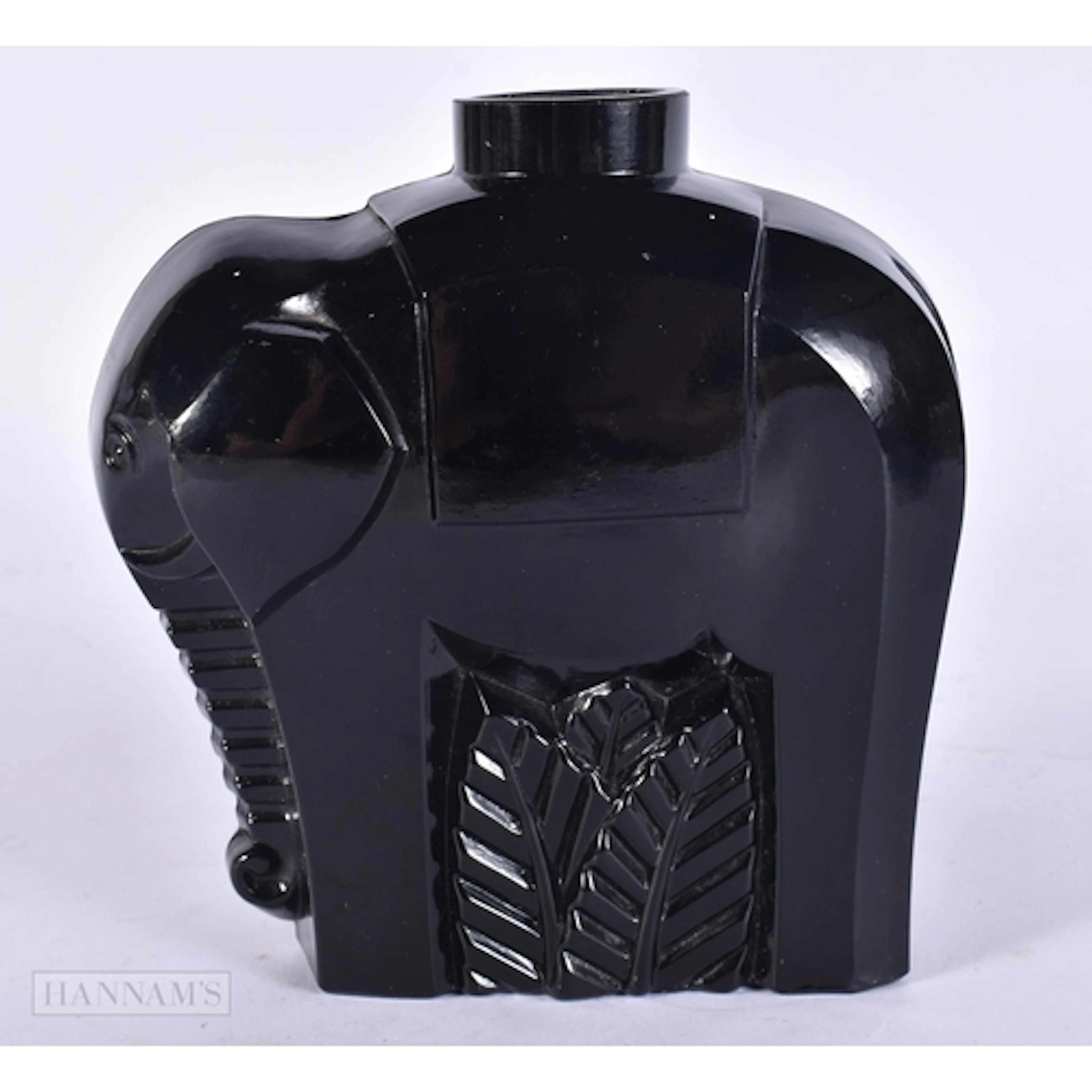 AN ART DECO FRENCH MAURICE MODEL GLASS SCENT ELEPHANT SCENT ...