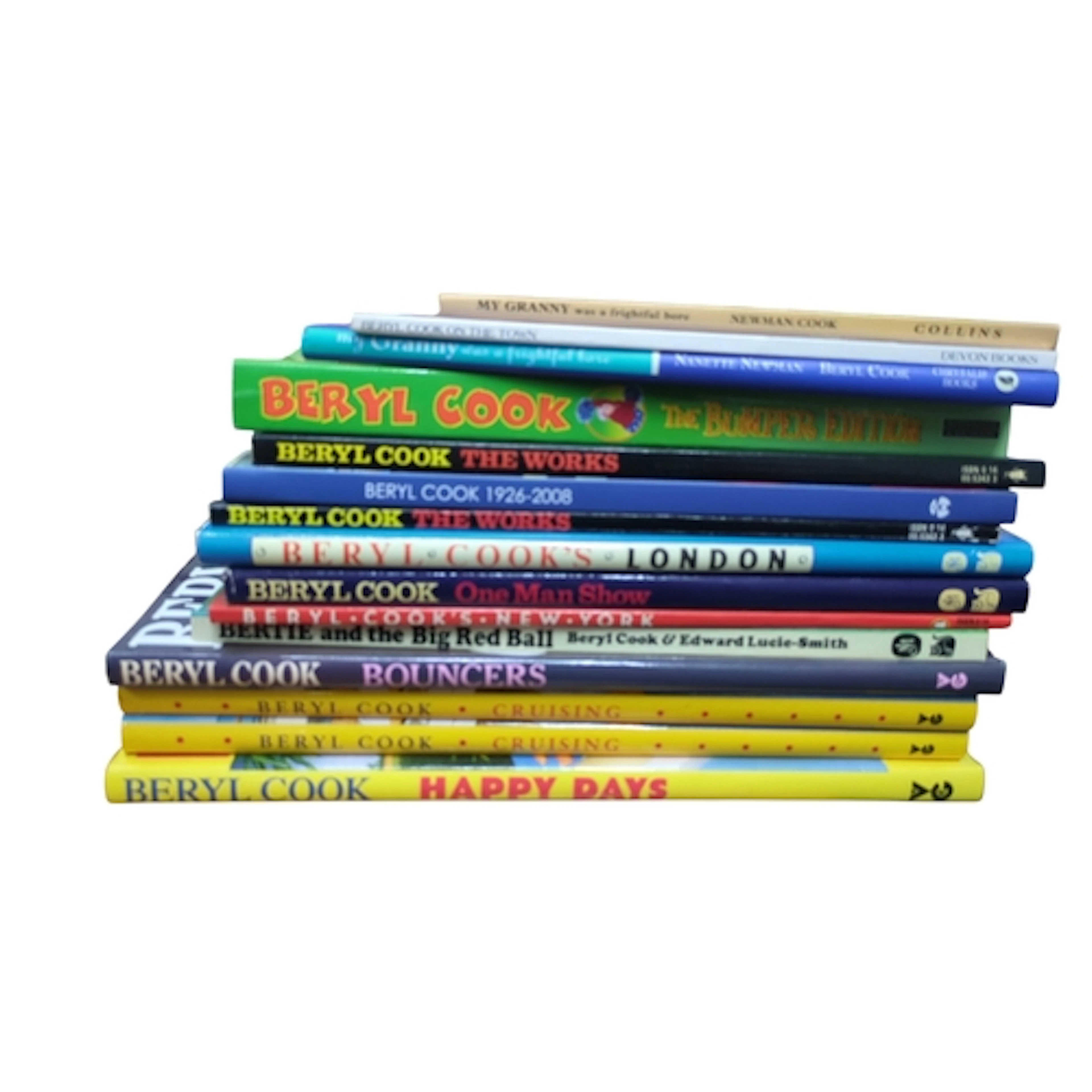 A collection of illustrated books by and about Beryl Cook, i...