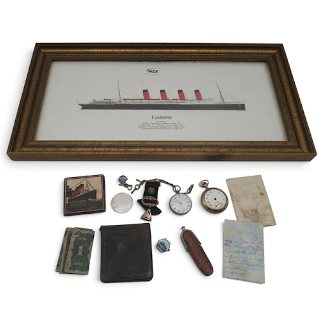 Lusitania interest Personal effects, reputedly the property ...