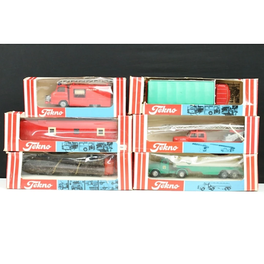 Six boxed Tekno 1/50 commercial and haulage diecast models t...