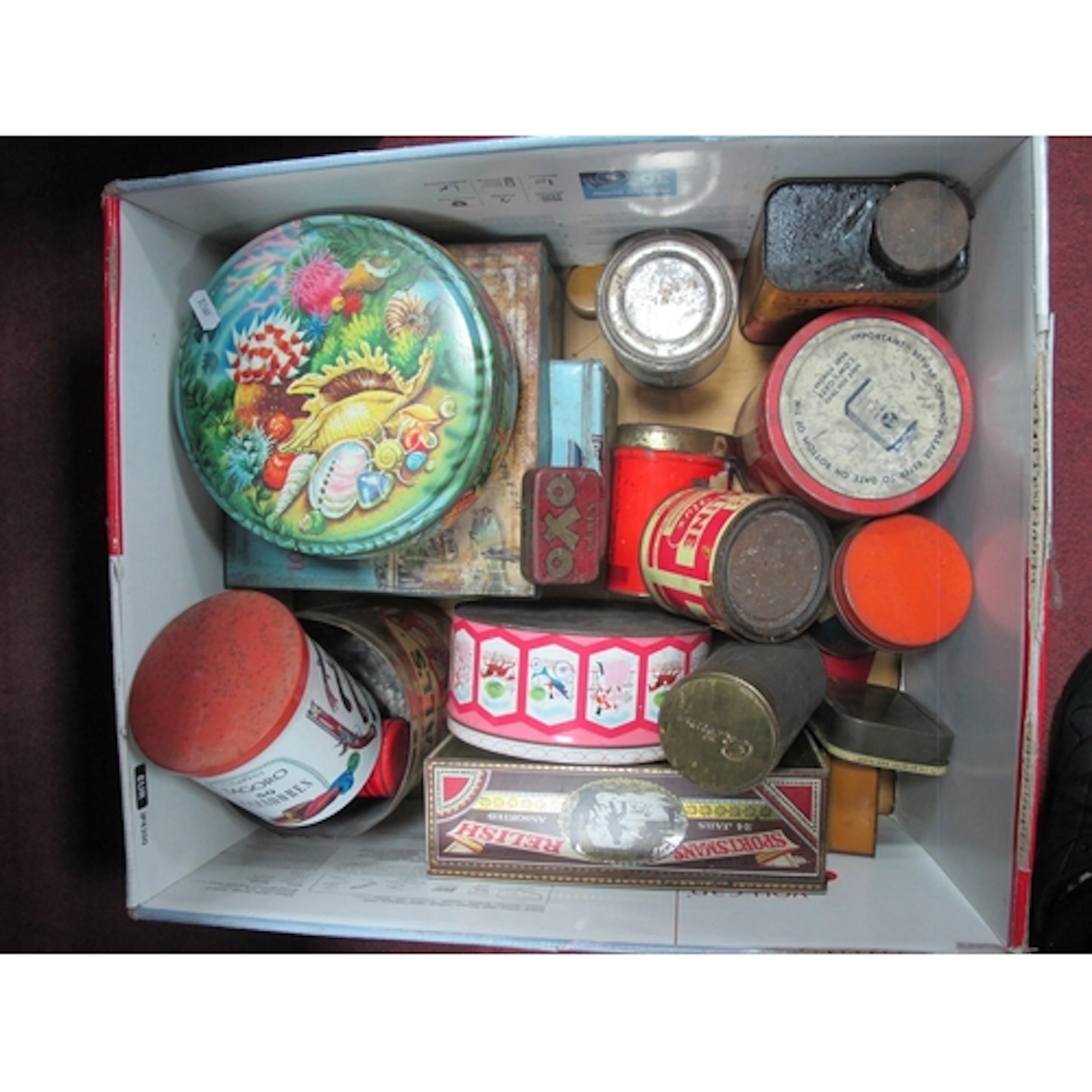 Vintage Tins - Cow & Gate, Armstrong Oil, Quality Street, Du...