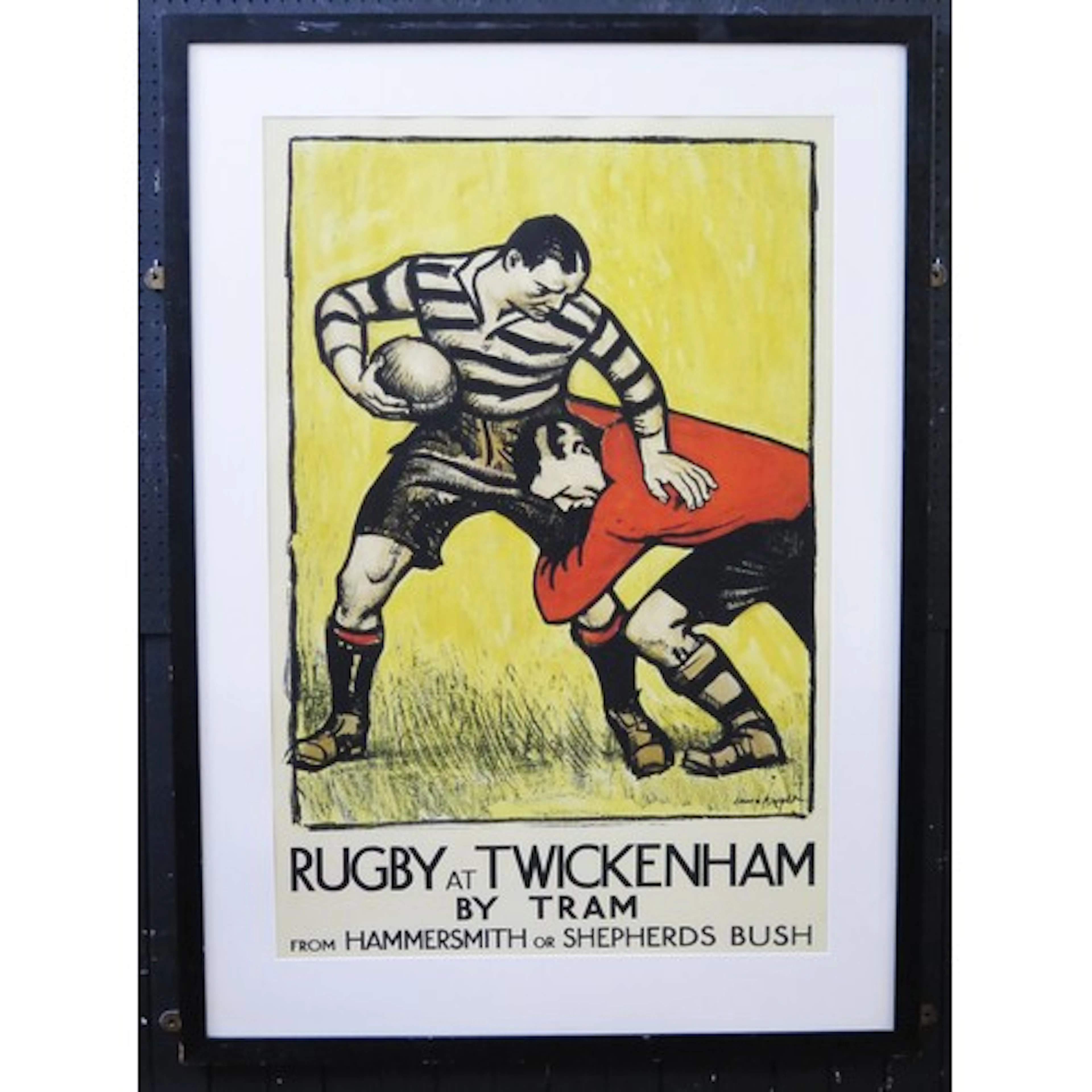 After Dame Laura Knight, an advertising poster "Rugby at Twi...
