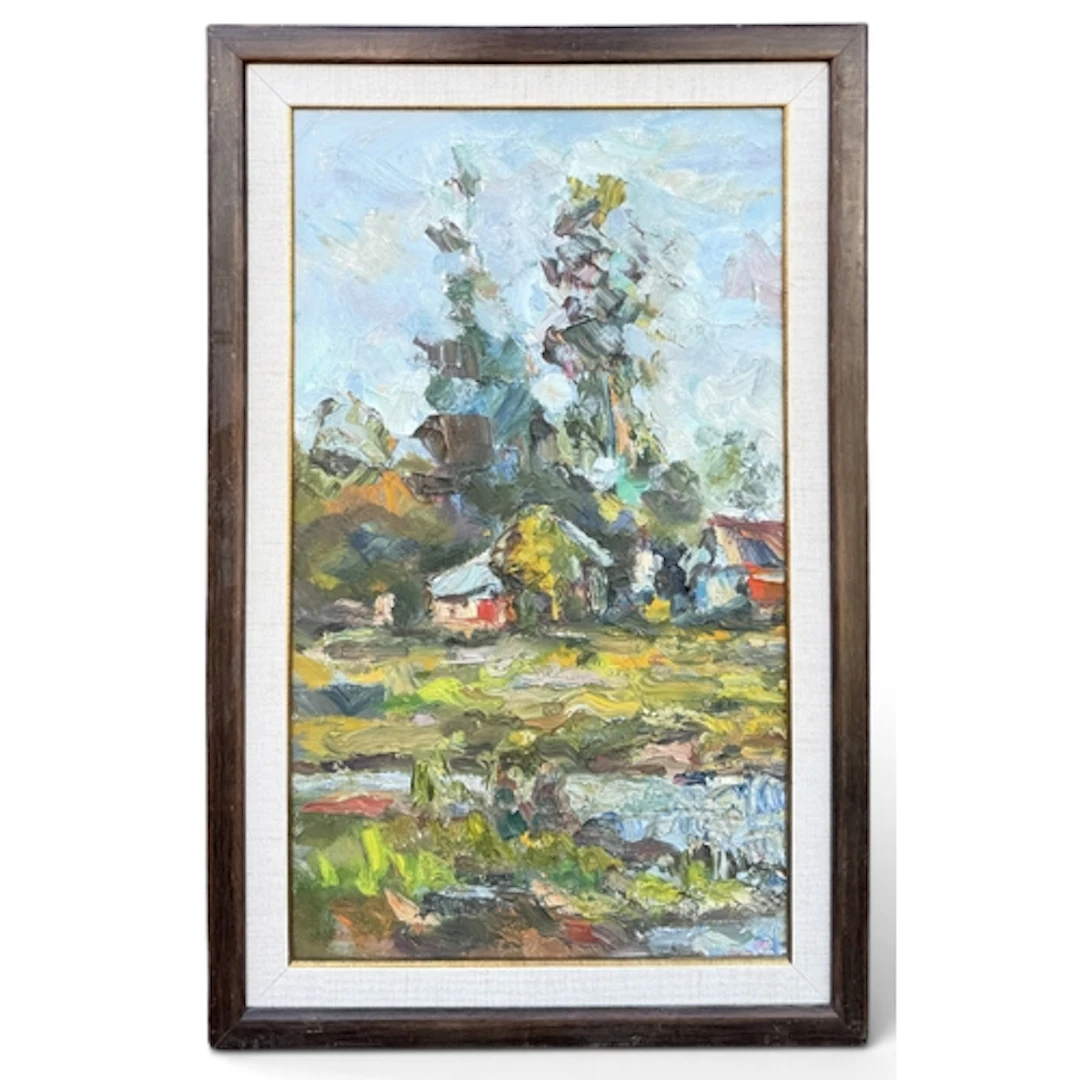 ANATOLY BELKIN (RUSSIAN B.1953): SUMMER Oil on board. 50cm x...