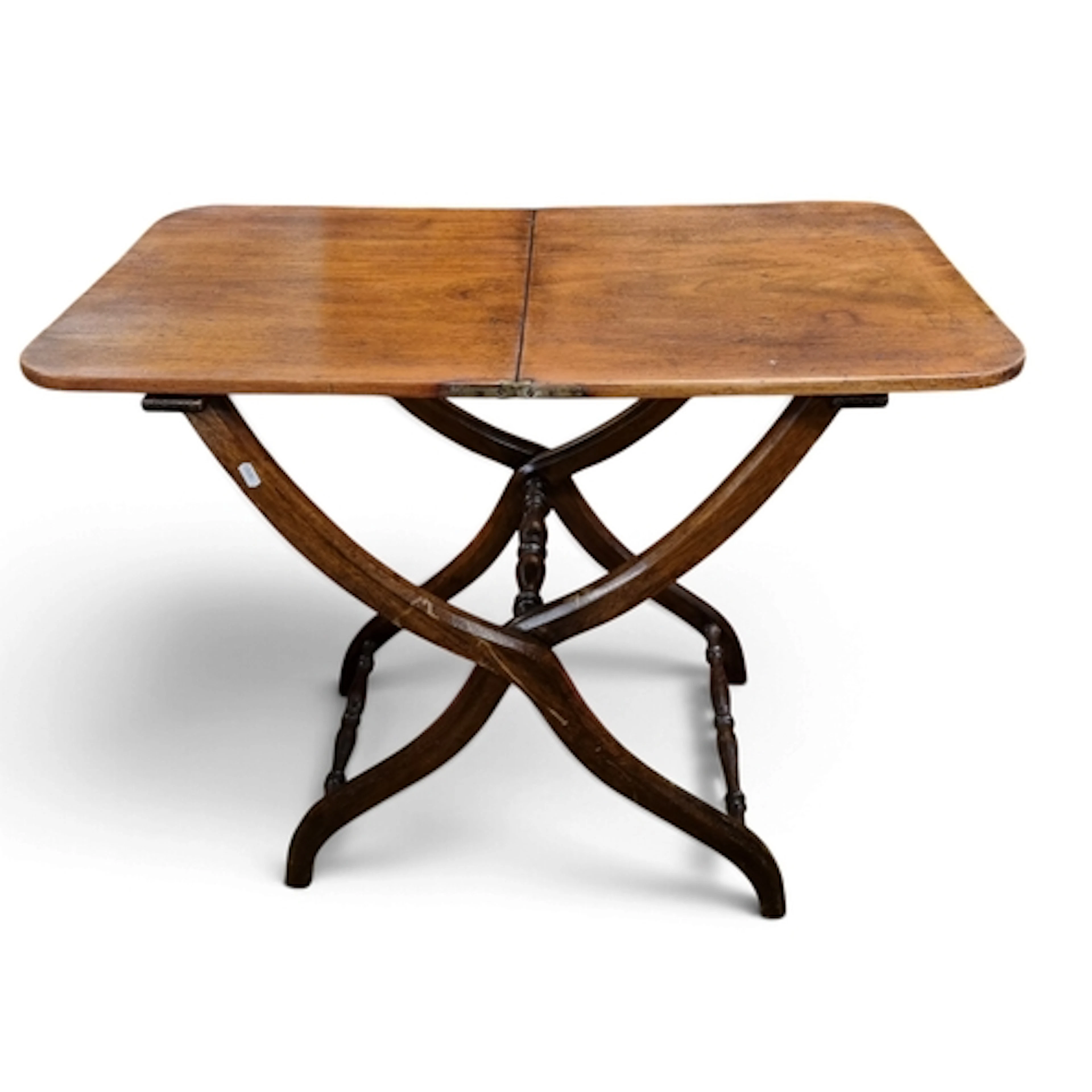 A 19th Century fold up Side Table. 91 x 47 x H 71 cm approx.