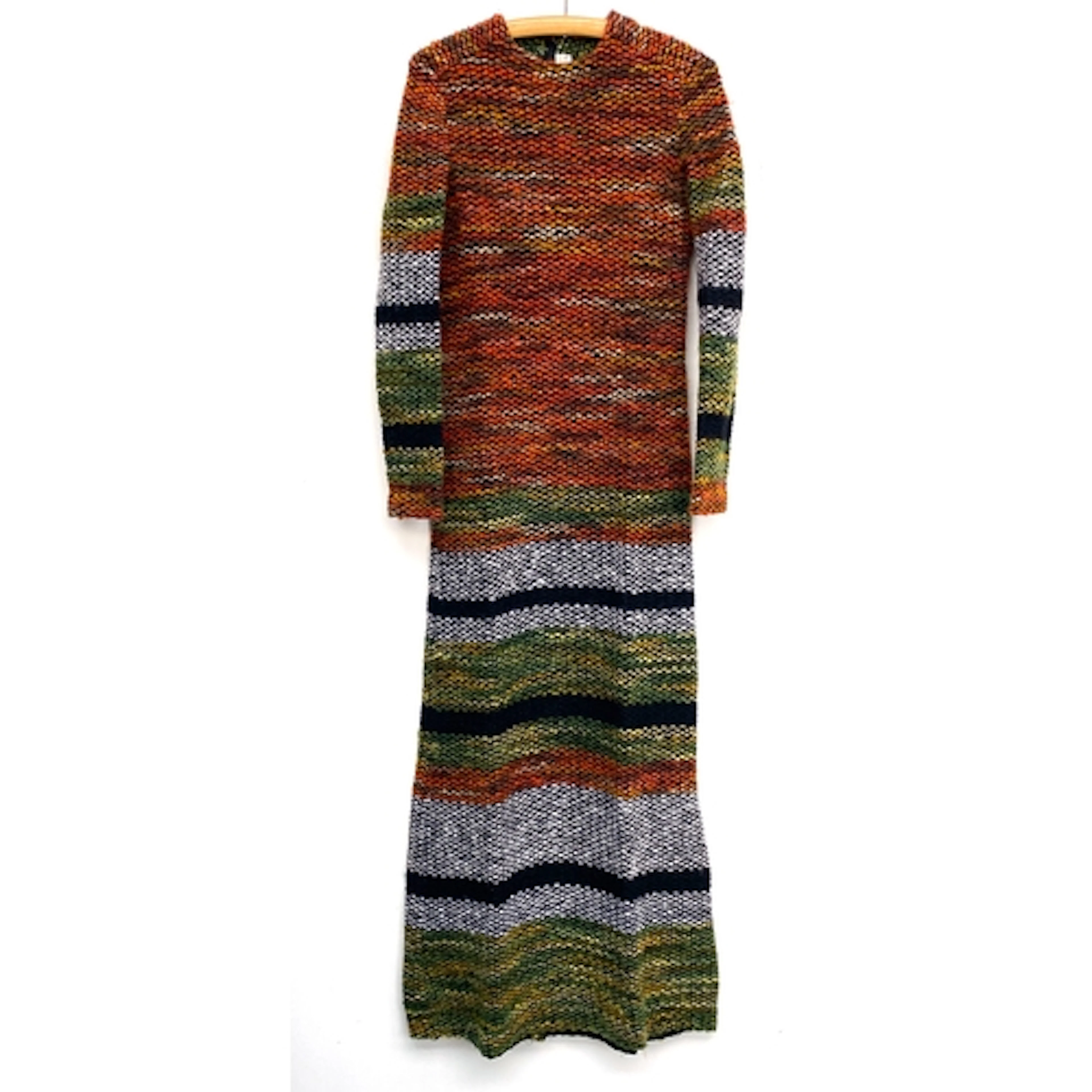A vintage Tricosa made in France wool blend knitted maxi dre...