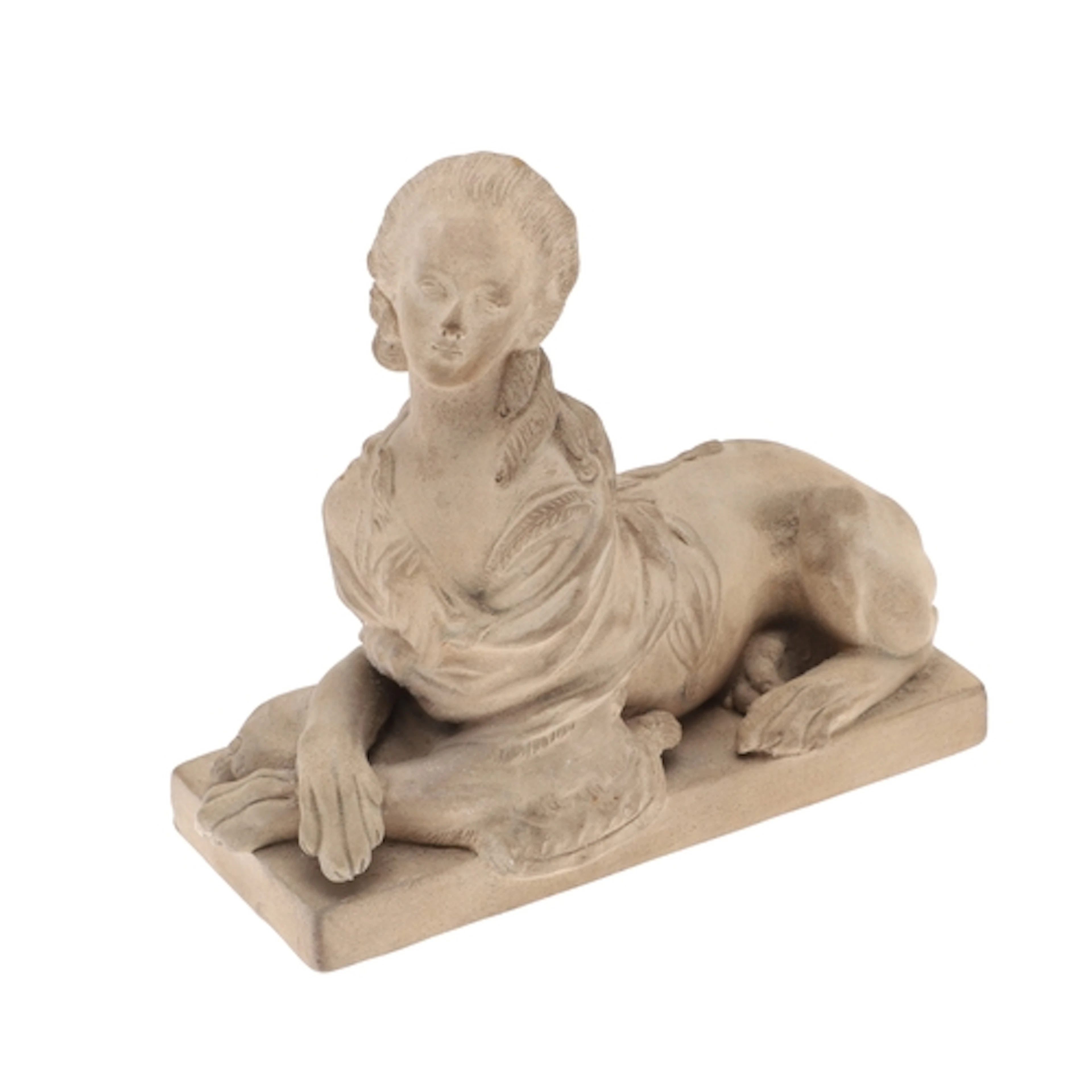 BISCUIT PORCELAIN - MARIE ANTOINETTE SPHINX. Possibly by Sev...