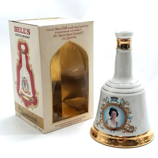 Bell's 1986 60th birthday of Queen Elizabeth II unopened 75c...