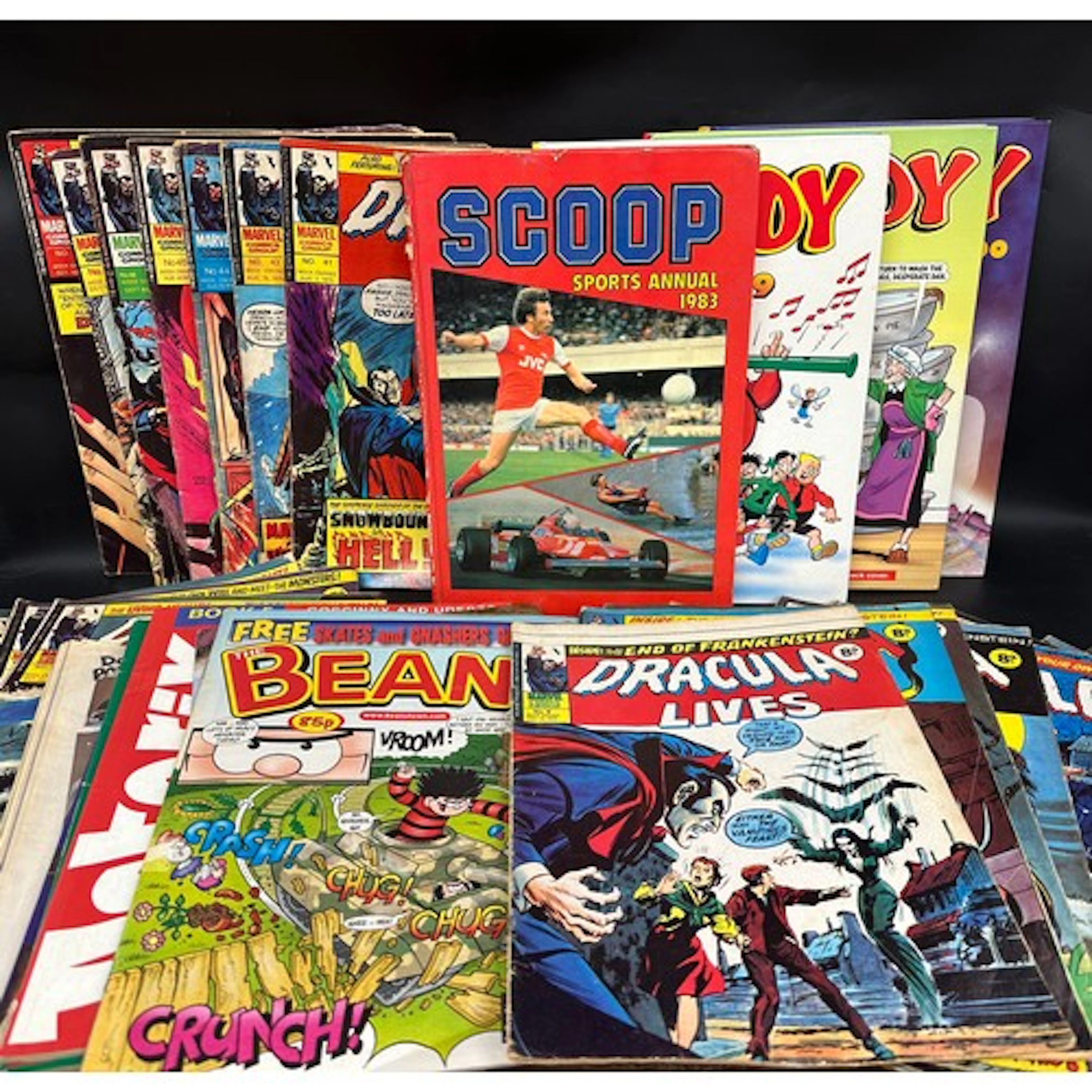 A collection of twenty-nine mid 1970s Marvel Dracula Lives c...