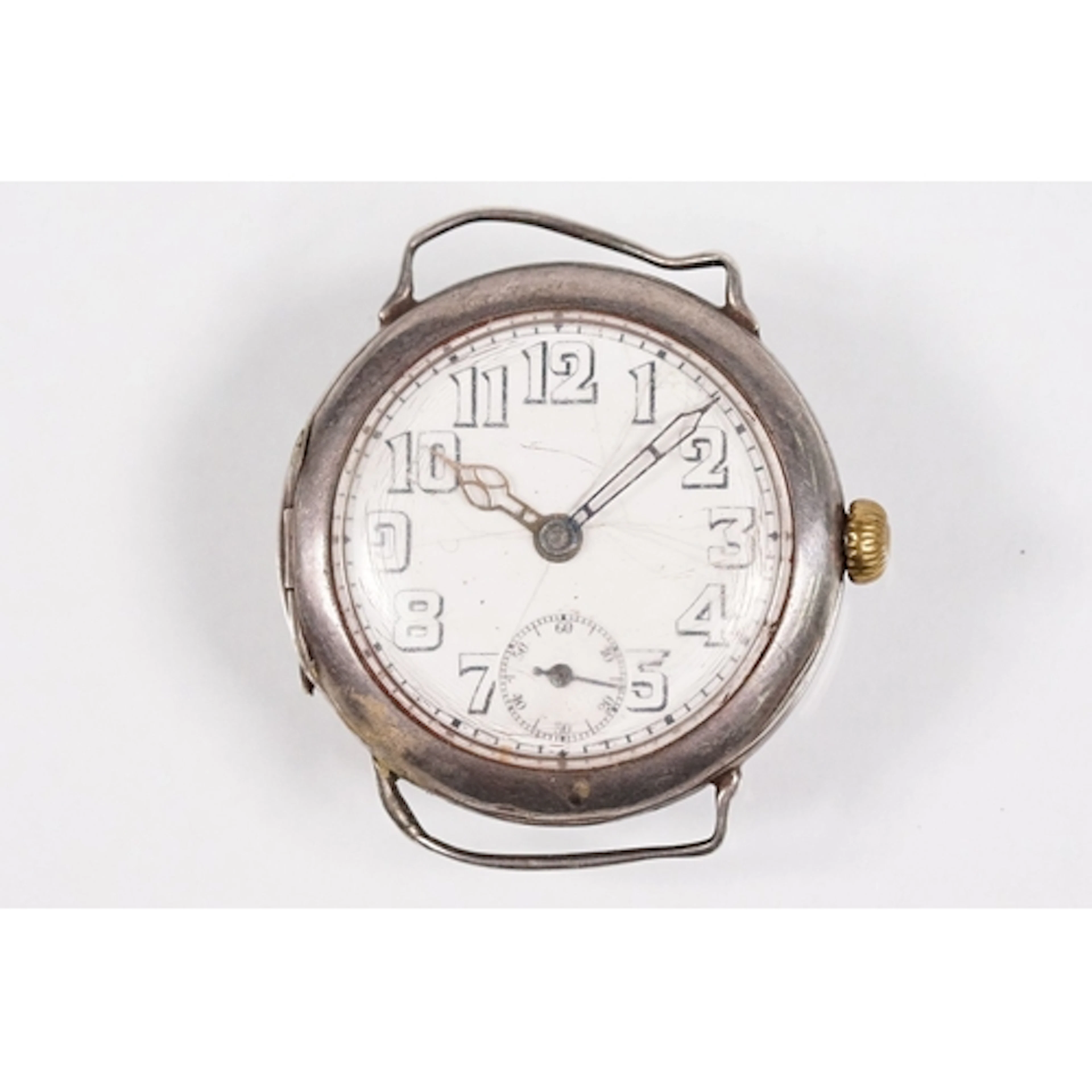 A World War One Wilsdorf and Davis /Rolex silver trench watc...