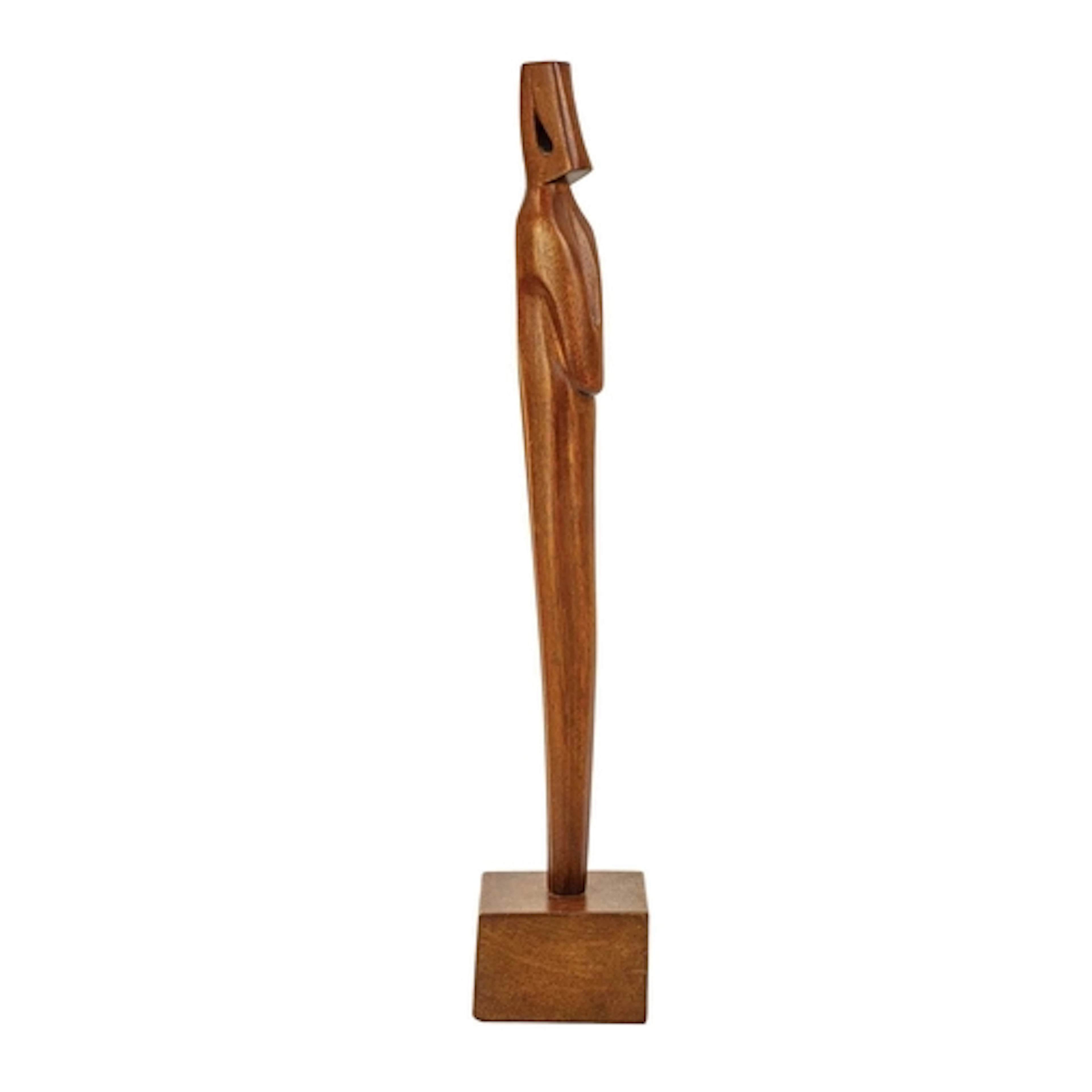 § Denis MITCHELL (1912-1993) Fluted Figure, c1951 Mahogany, ...
