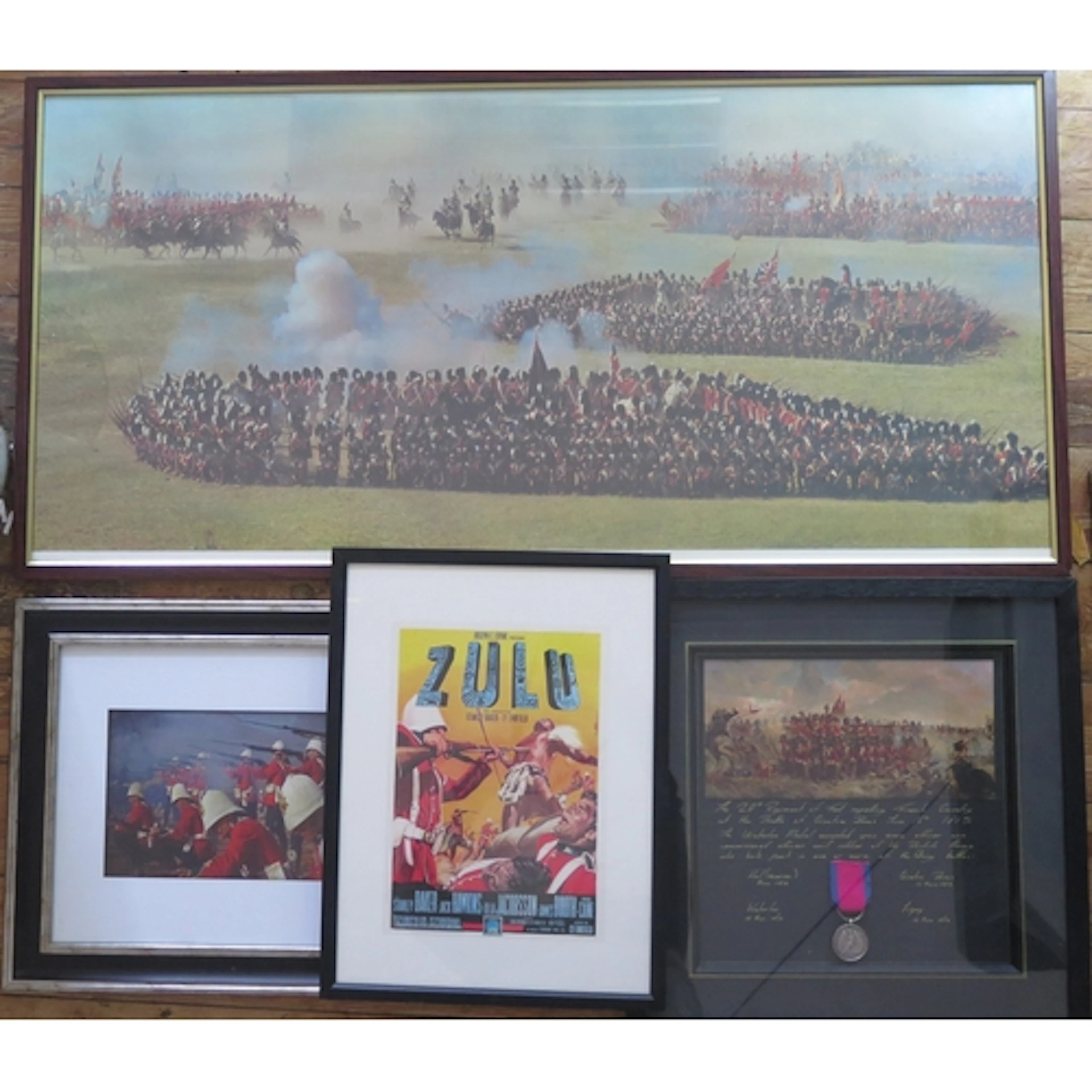 A pictorial plaque for the 28th Regiment of Foot, mounted wi...