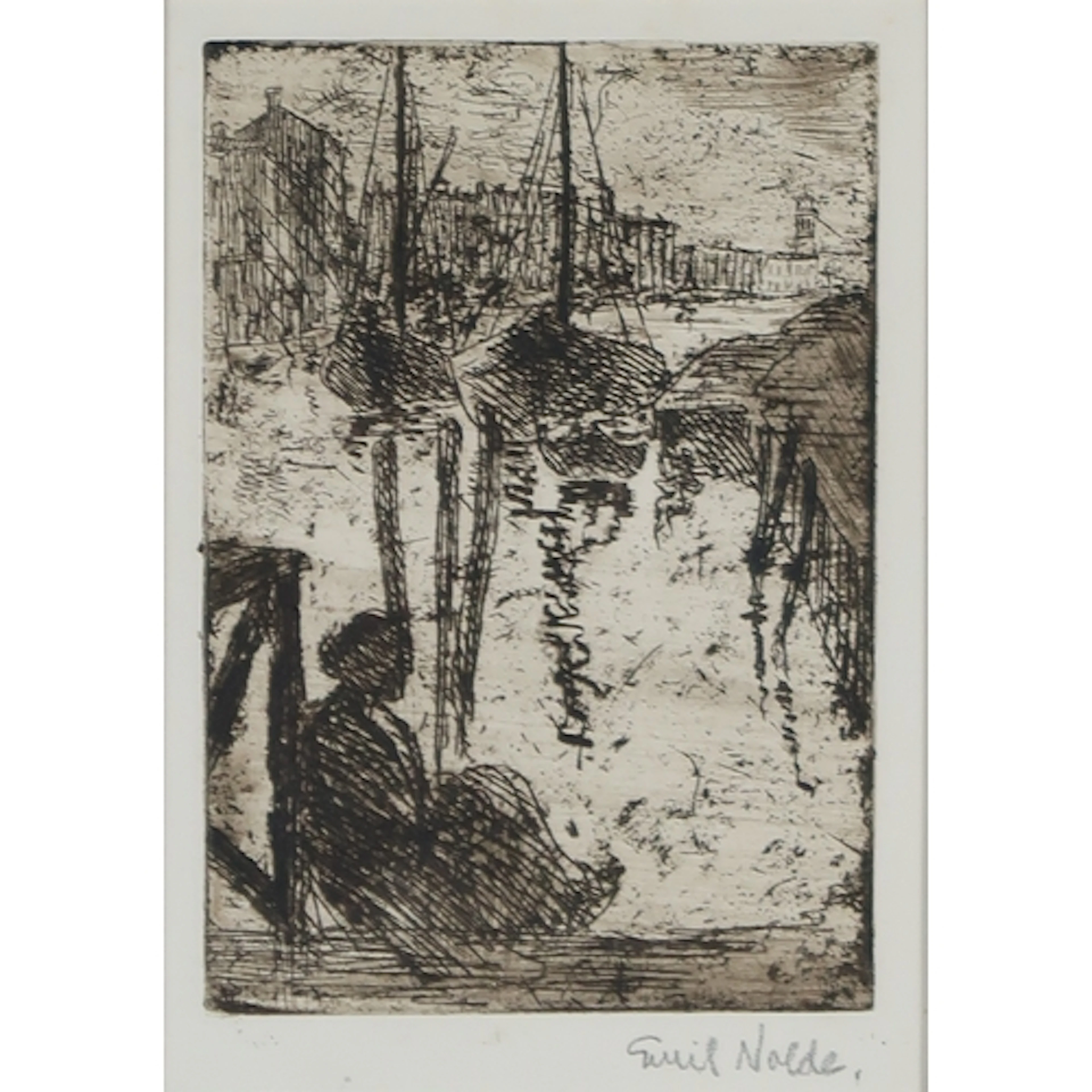 MANNER OF EMIL NOLDE (DANISH/GERMAN 1867-1956) WOMAN S...