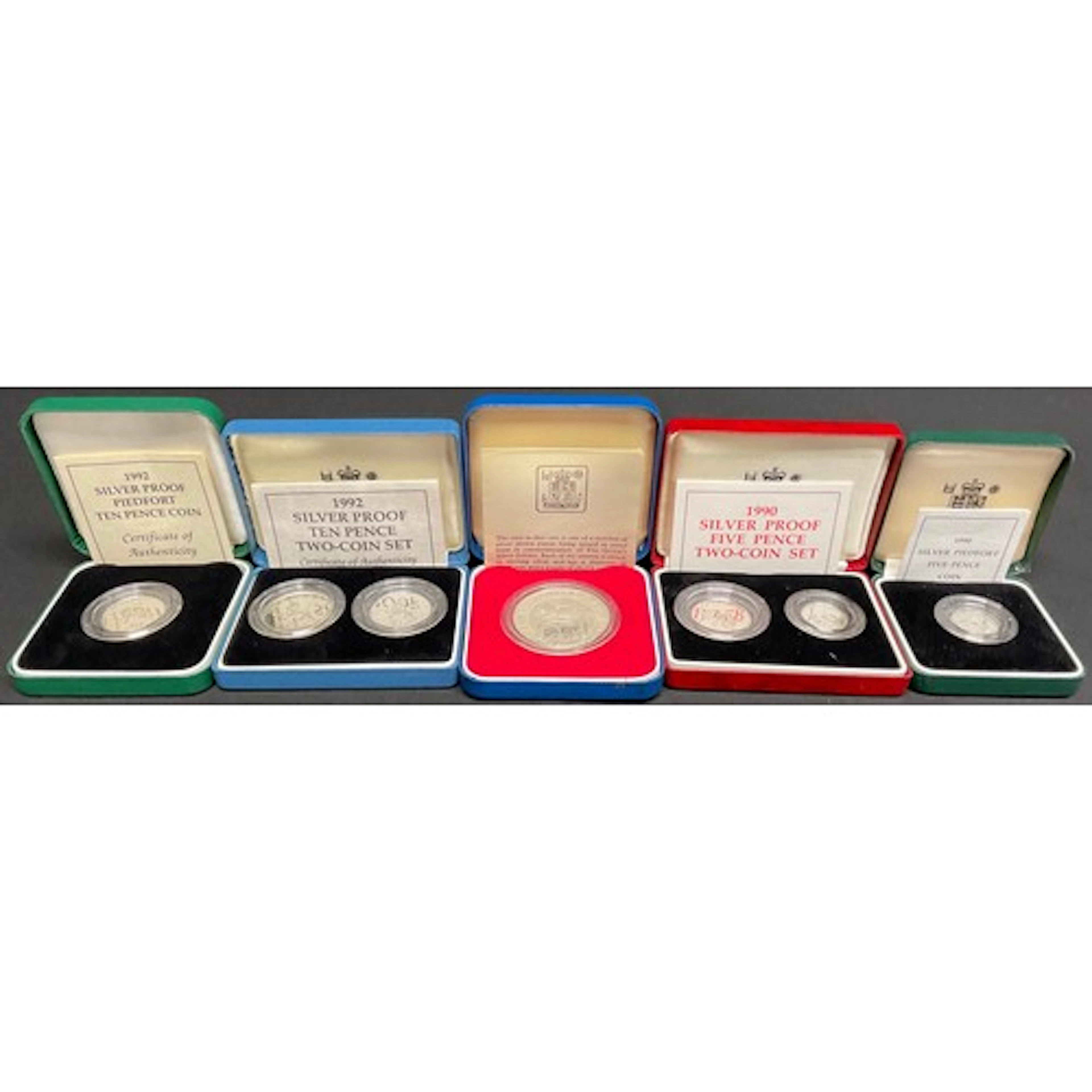 Numismatics - Royal Mint, silver proof coins inc 1992 ten pe...