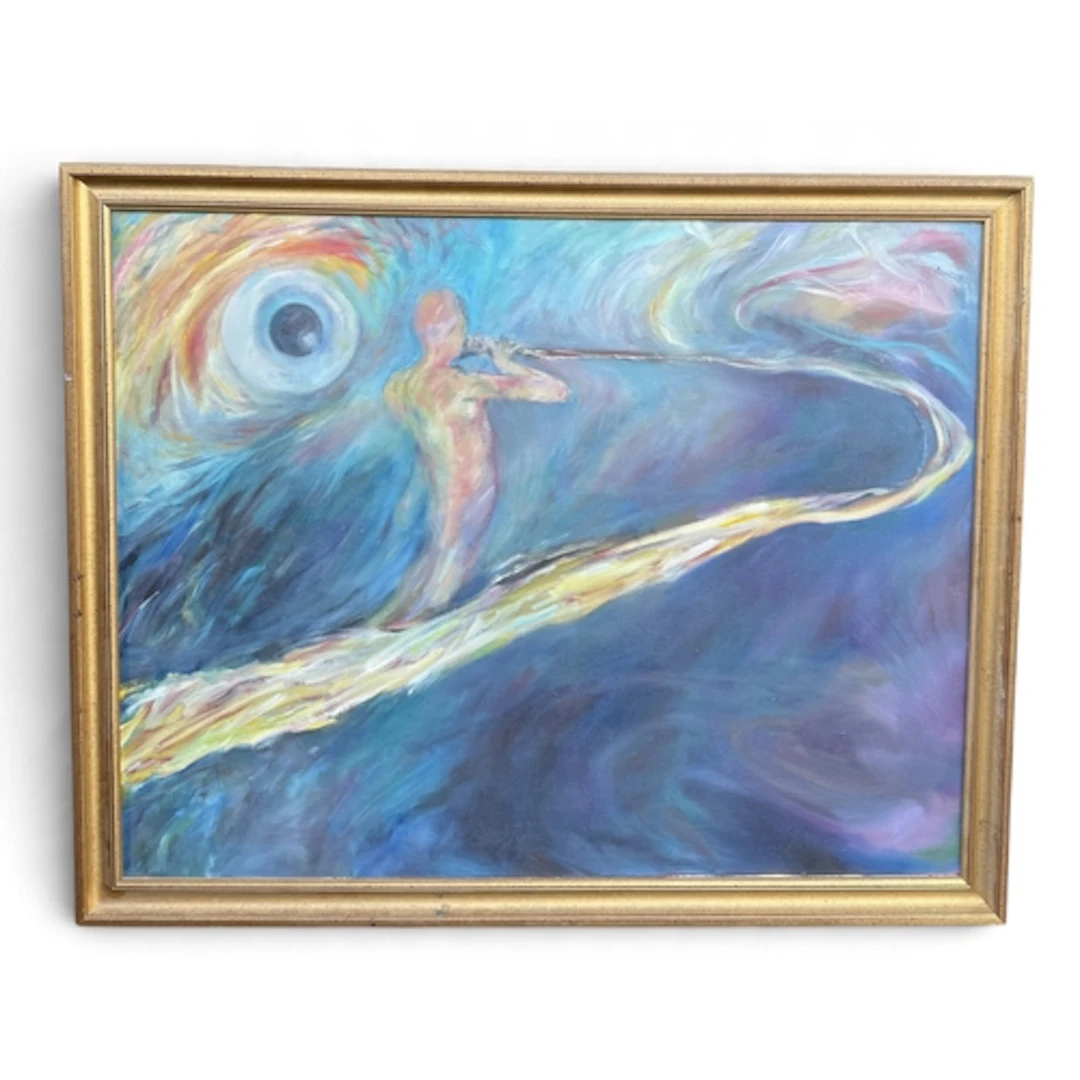 J. A. BANKS: ART + MUSIC III Oil on canvas. 95cm x 75cm...