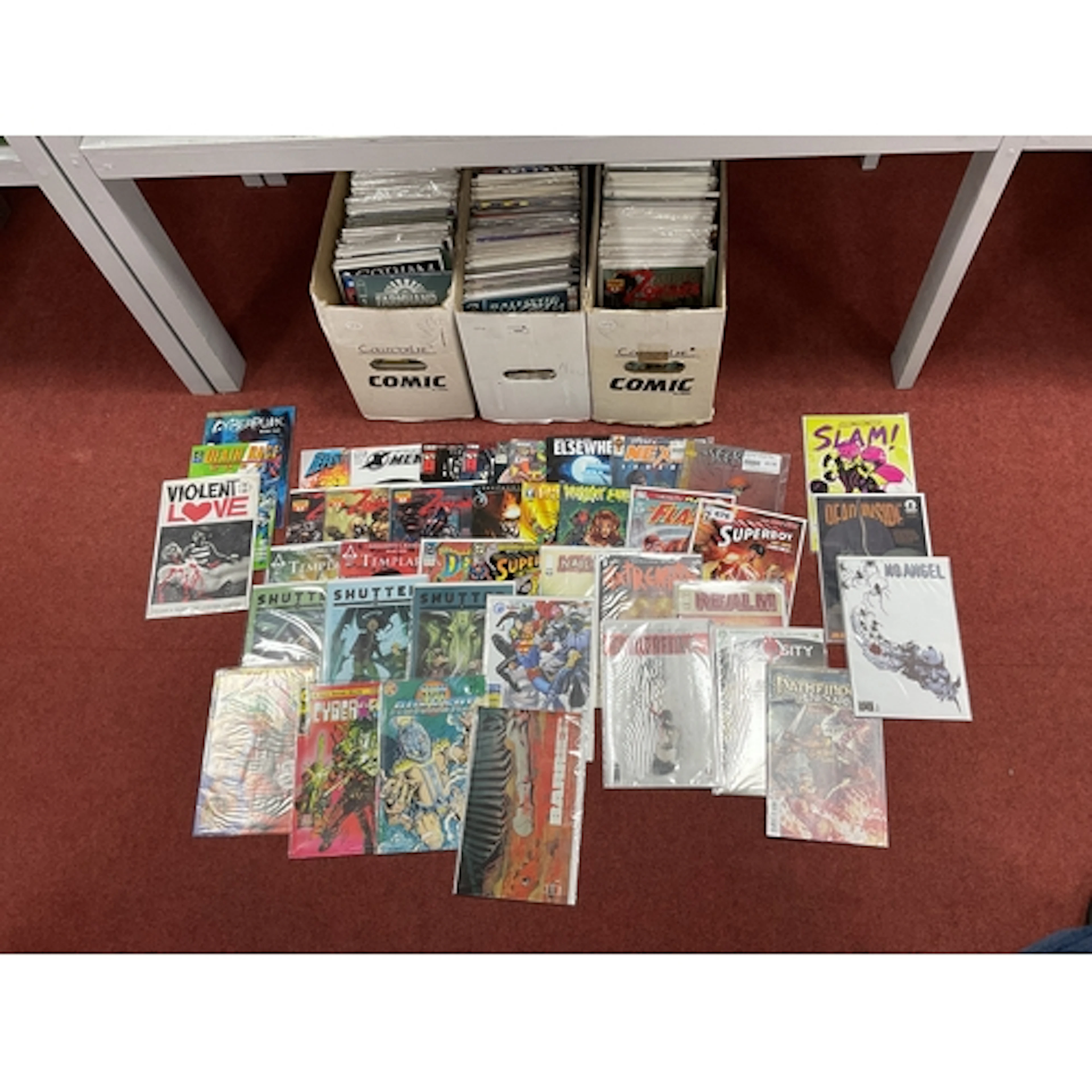 Approximately Five Hundred Modern Comics by DC, Marvel, Imag...