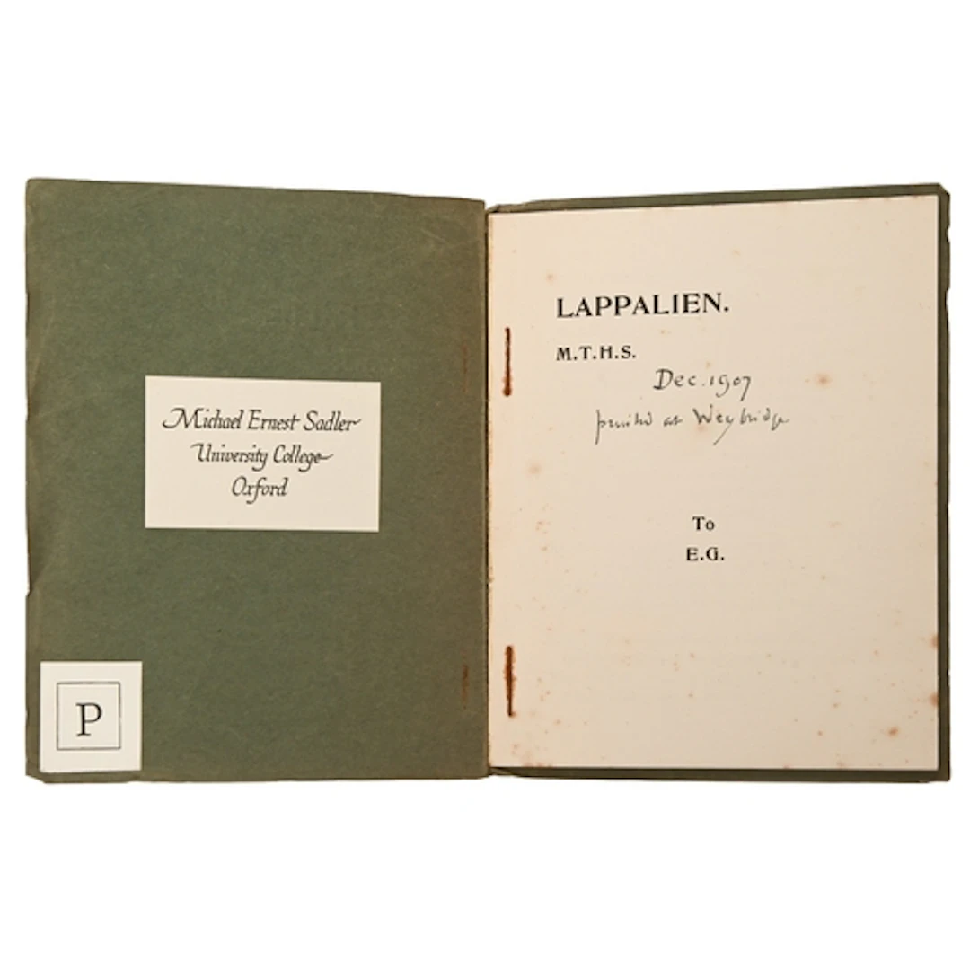 Sadleir (Michael)/M.T.H.S. [Sadler (Michael Thomas Harvey)],...