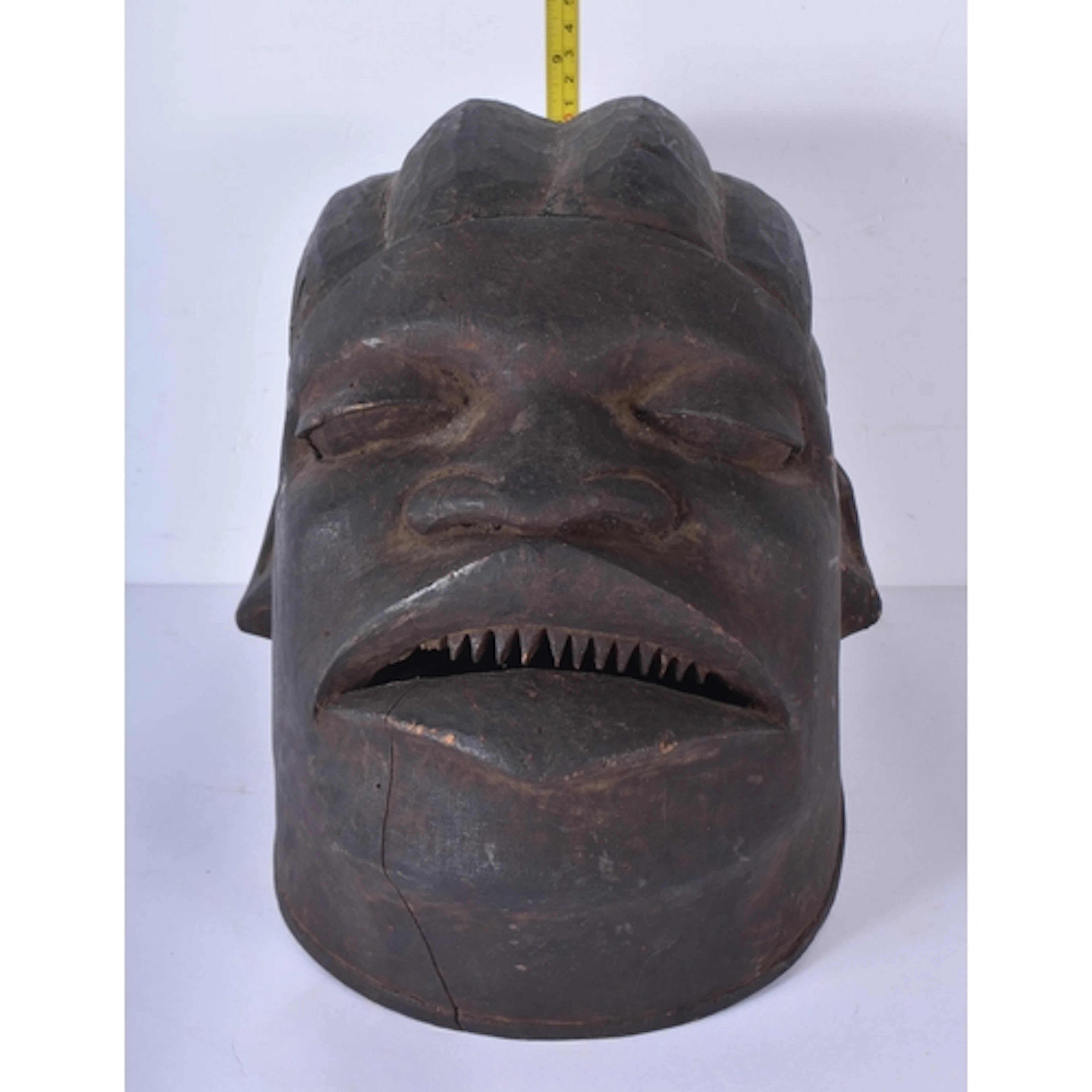 An African Tribal Makonde Helmet mask 26 x 29cm