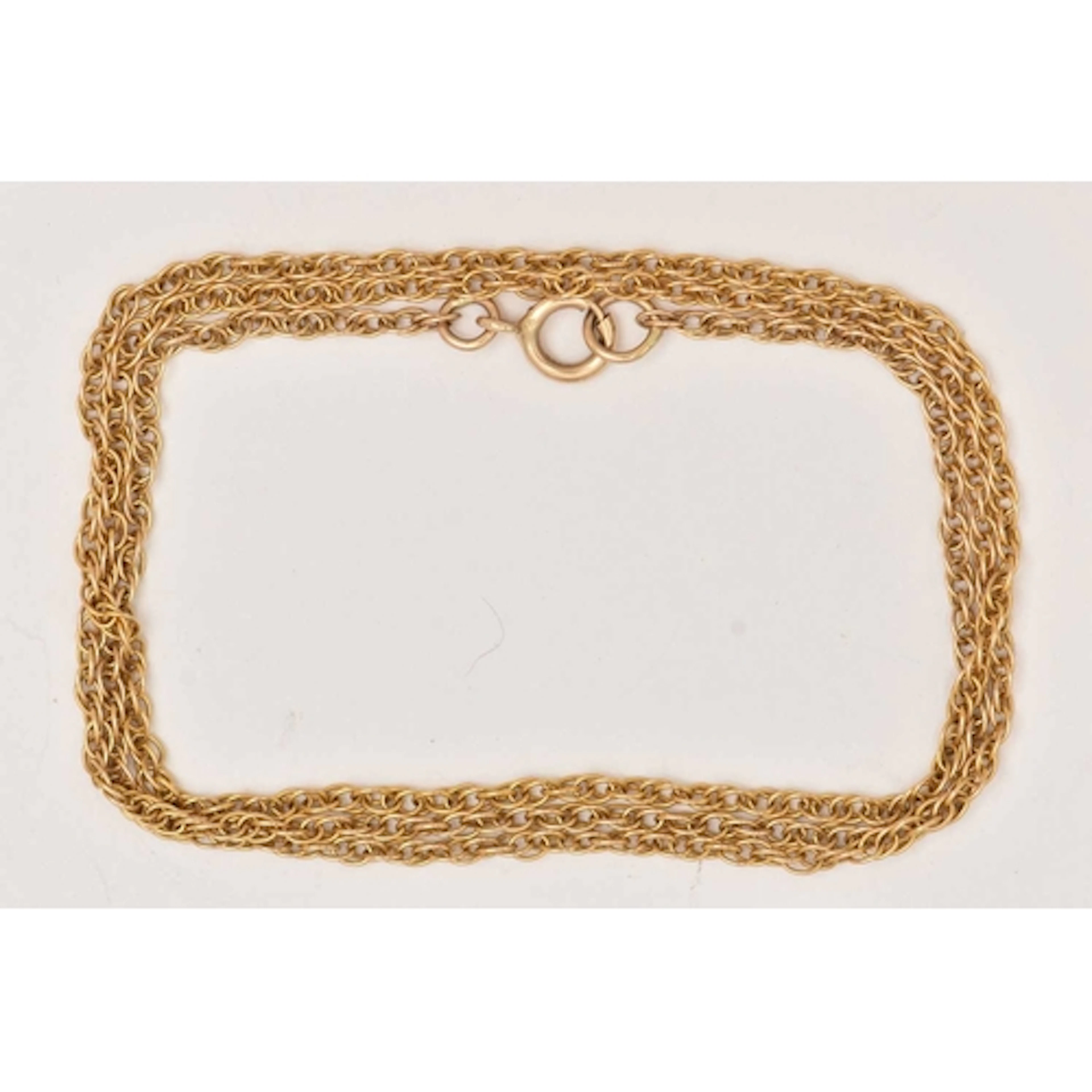A YELLOW METAL ROPE TWIST CHAIN, fine yellow metal Prince of...