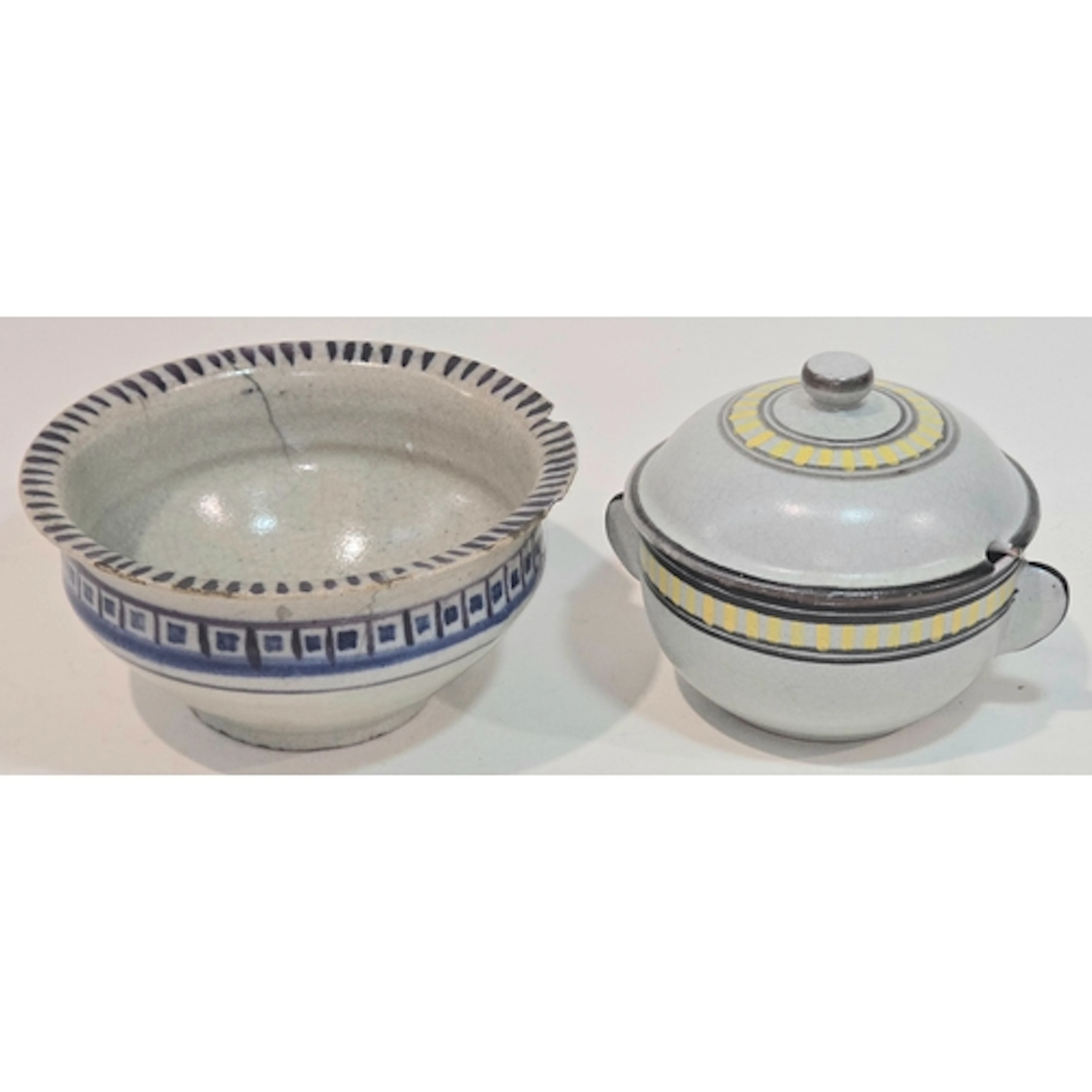 Poole Pottery lidded pot decorated by Margaret Holder togeth...