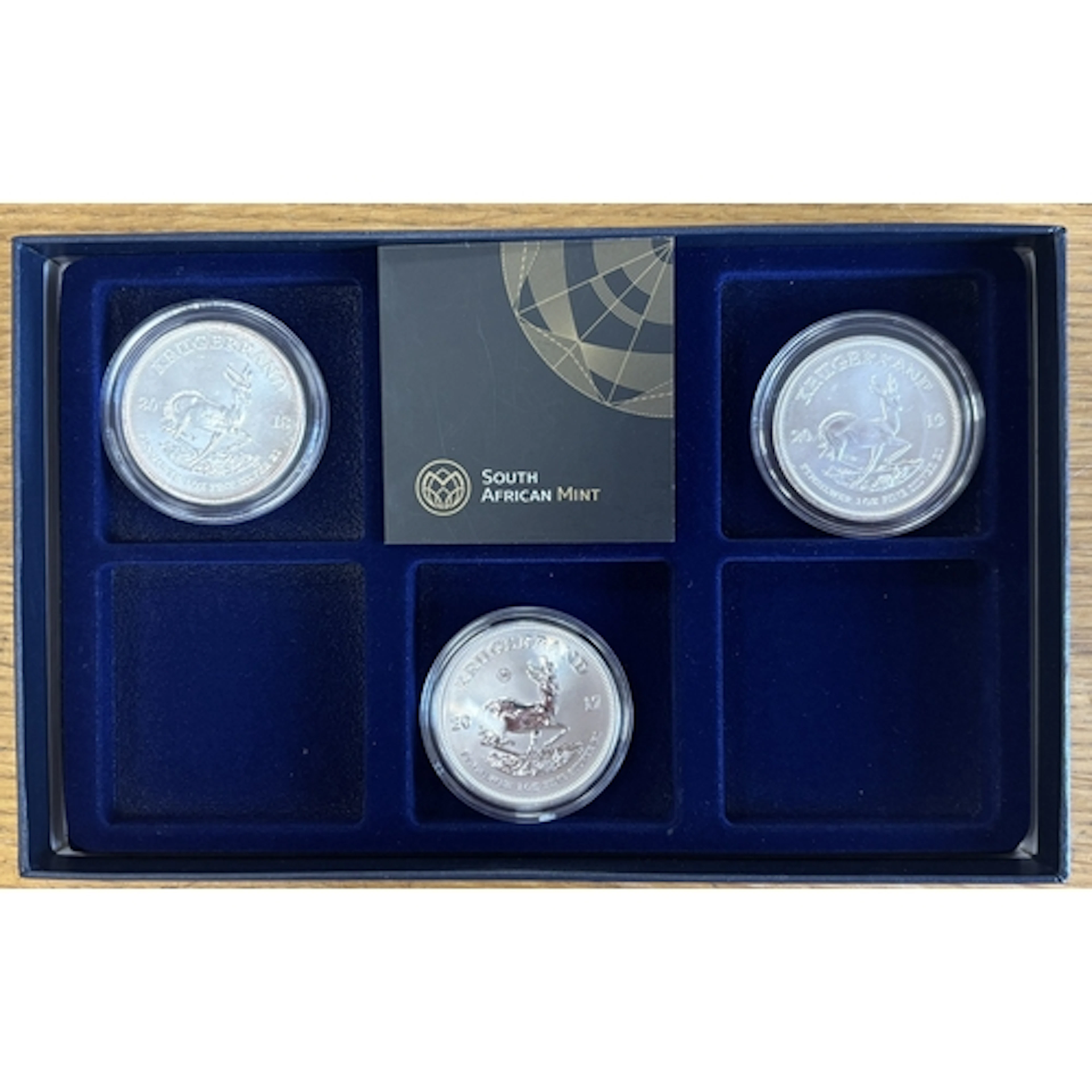 South Africa. Trio of silver proof FDC in box by The South A...