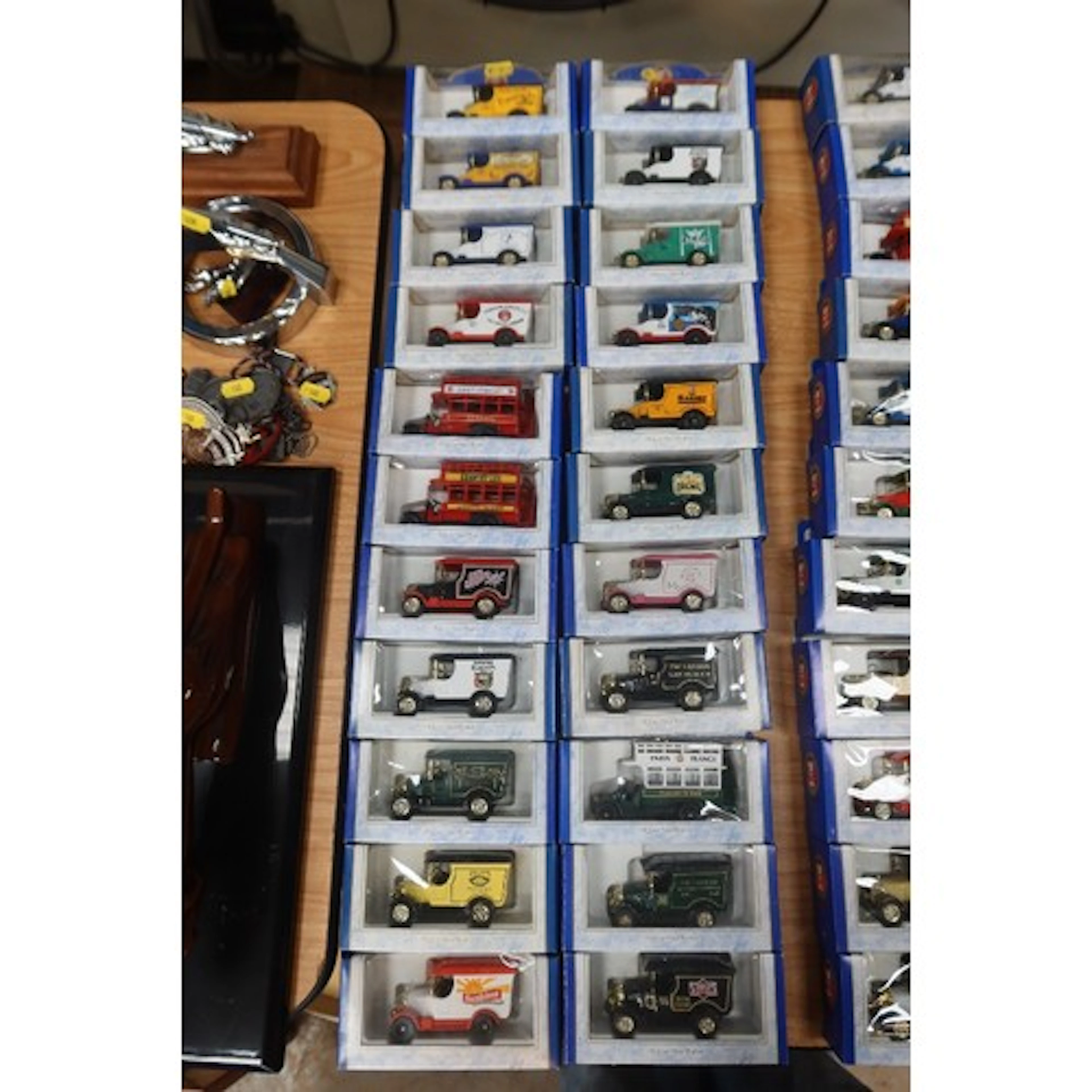 22 boxed Oxford Die Cast Advertising Vans
