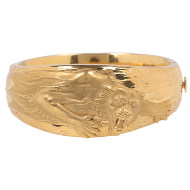 Carrera Y Carrera, a gold bangle, the tapering gold bangle o...