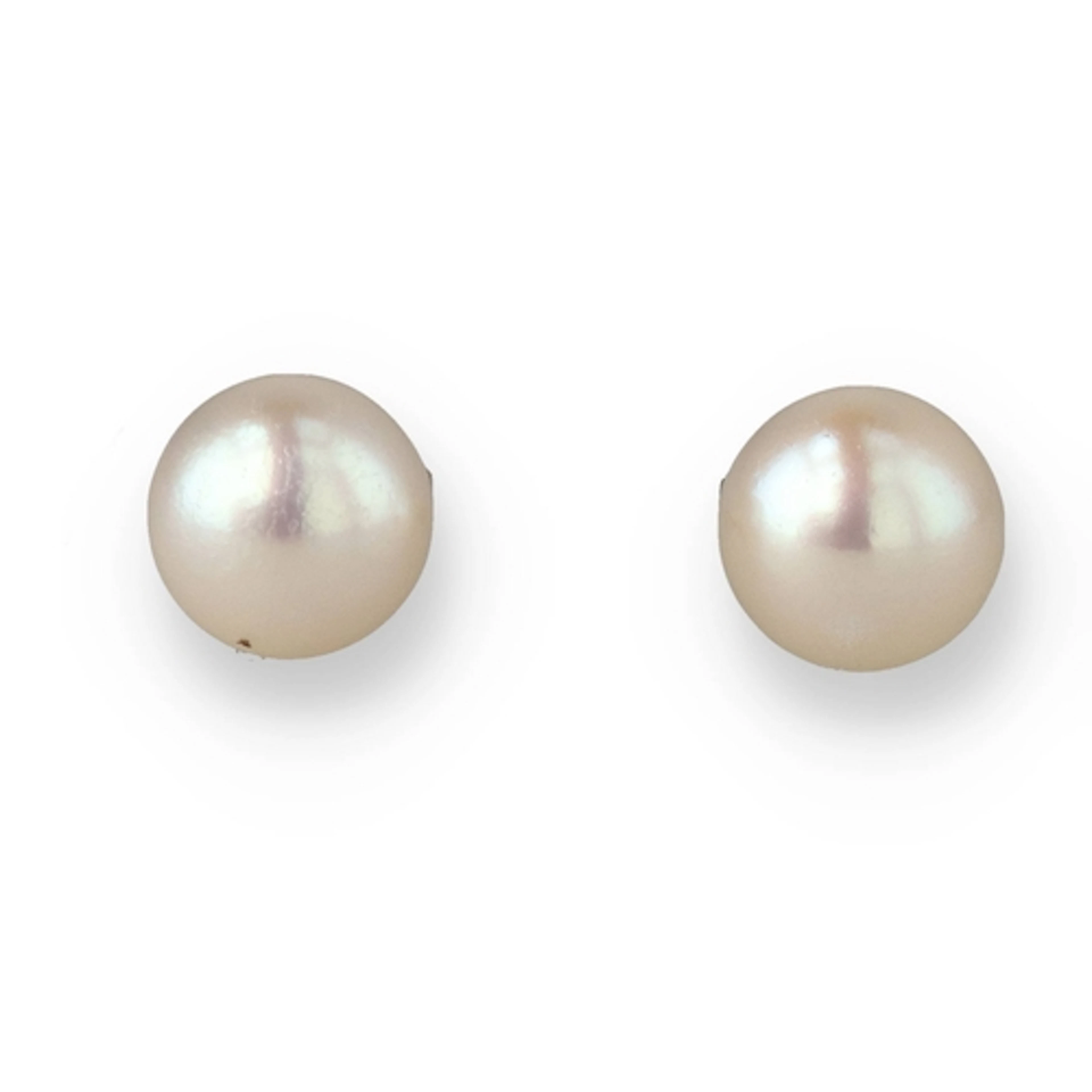 A PAIR OF 9CT GOLD PEARL EARRINGS