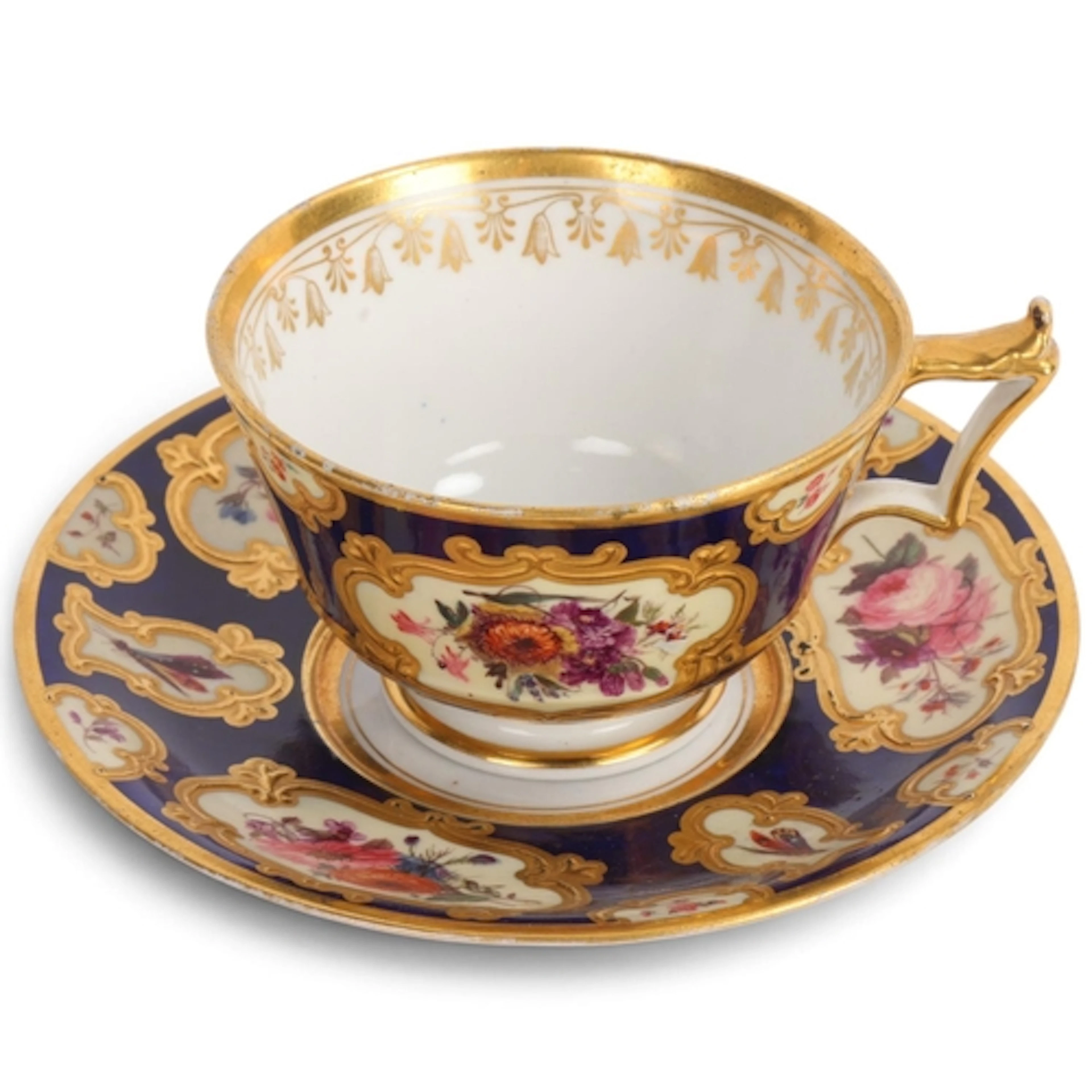 A Flight, Barr & Barr, Worcester armorial tea cup and saucer...