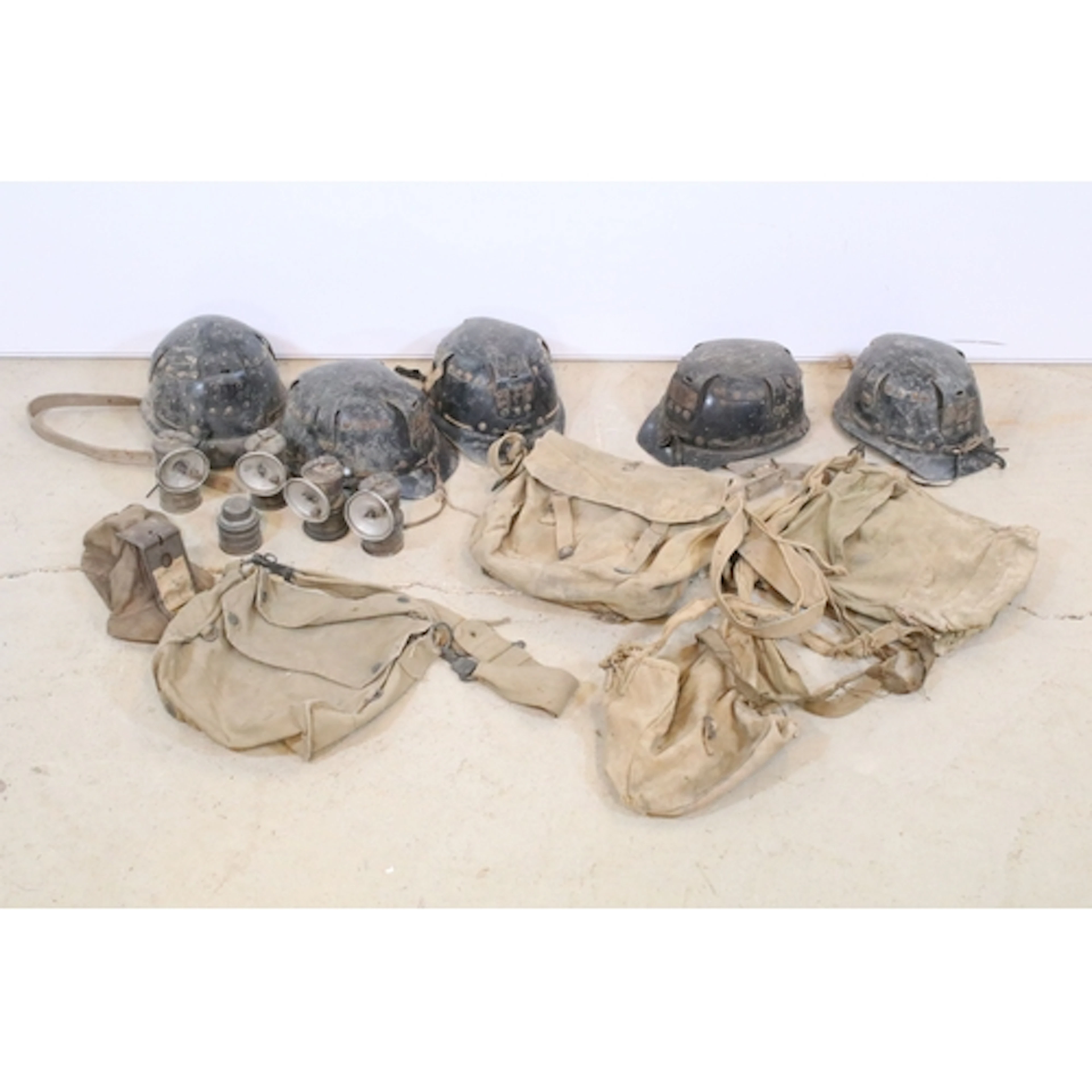 Group of 20th century vintage mining accessories to include ...