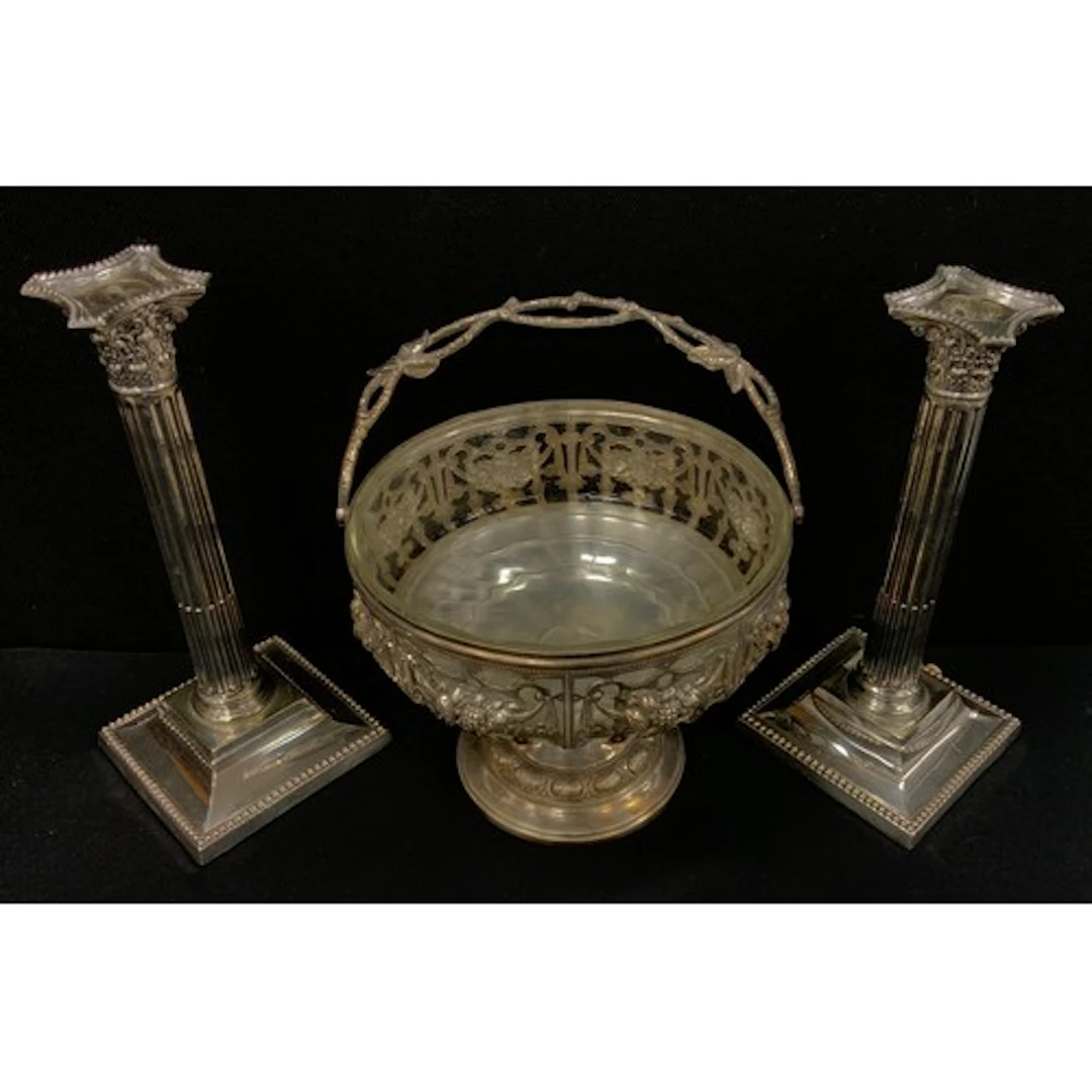 Silver Plated Ware - a WMF pedestal table centre fruit bowl;...