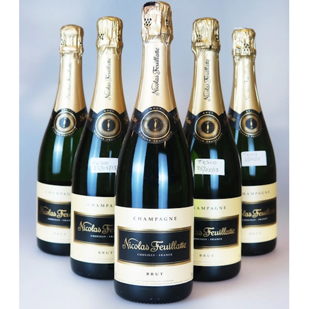 Six 750 ml bottles of French Champagne, Nicholas Feuillatte ...