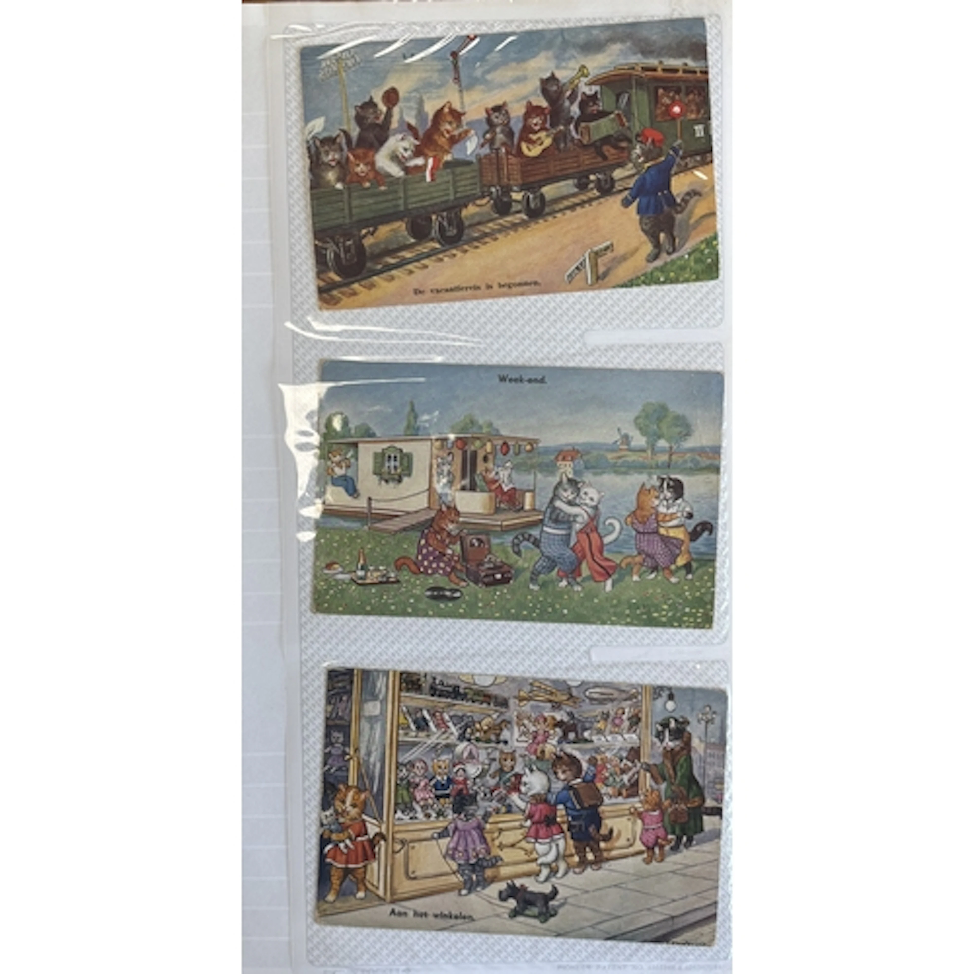 Comic. Coln. of vintage and modern cards with Anthropomorphi...