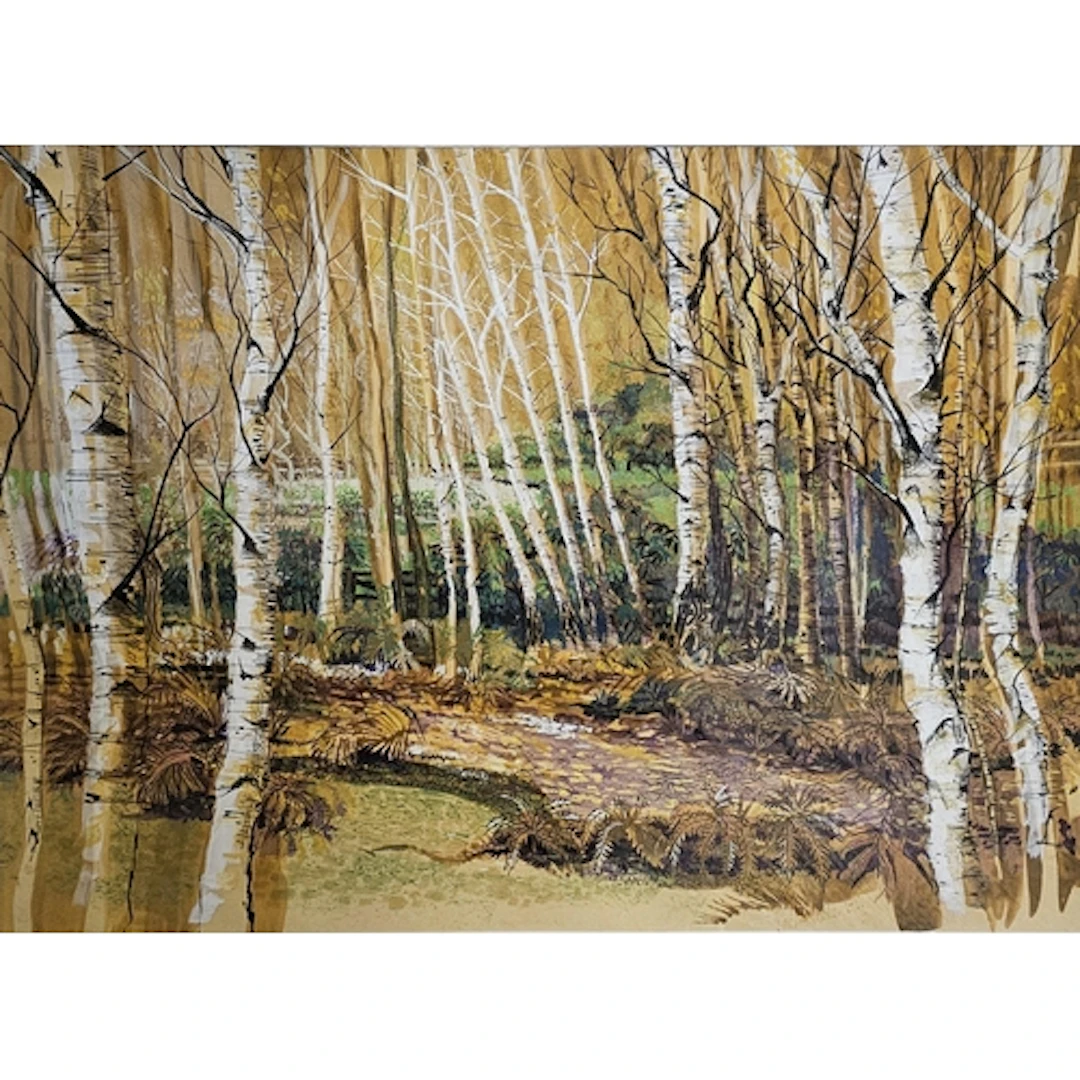 DAVID WEDALE, A 20TH CENTURY MIXED MEDIA WATERCOLOUR ON PAPE...