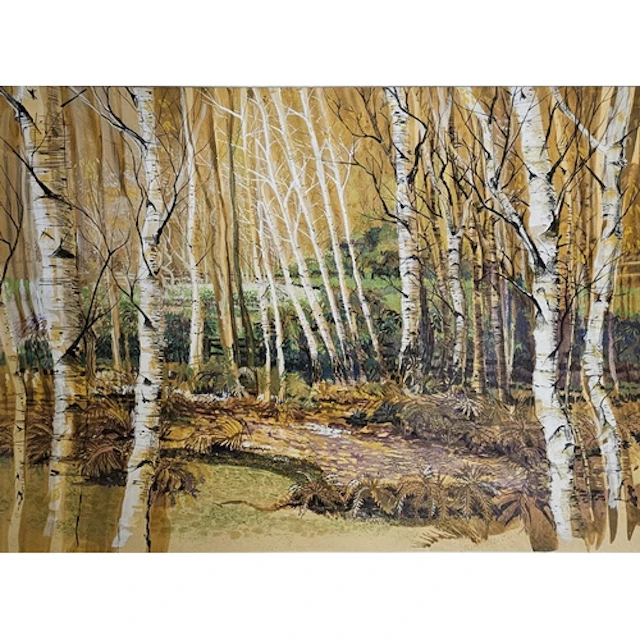 DAVID WEDALE, A 20TH CENTURY MIXED MEDIA WATERCOLOUR ON PAPE...