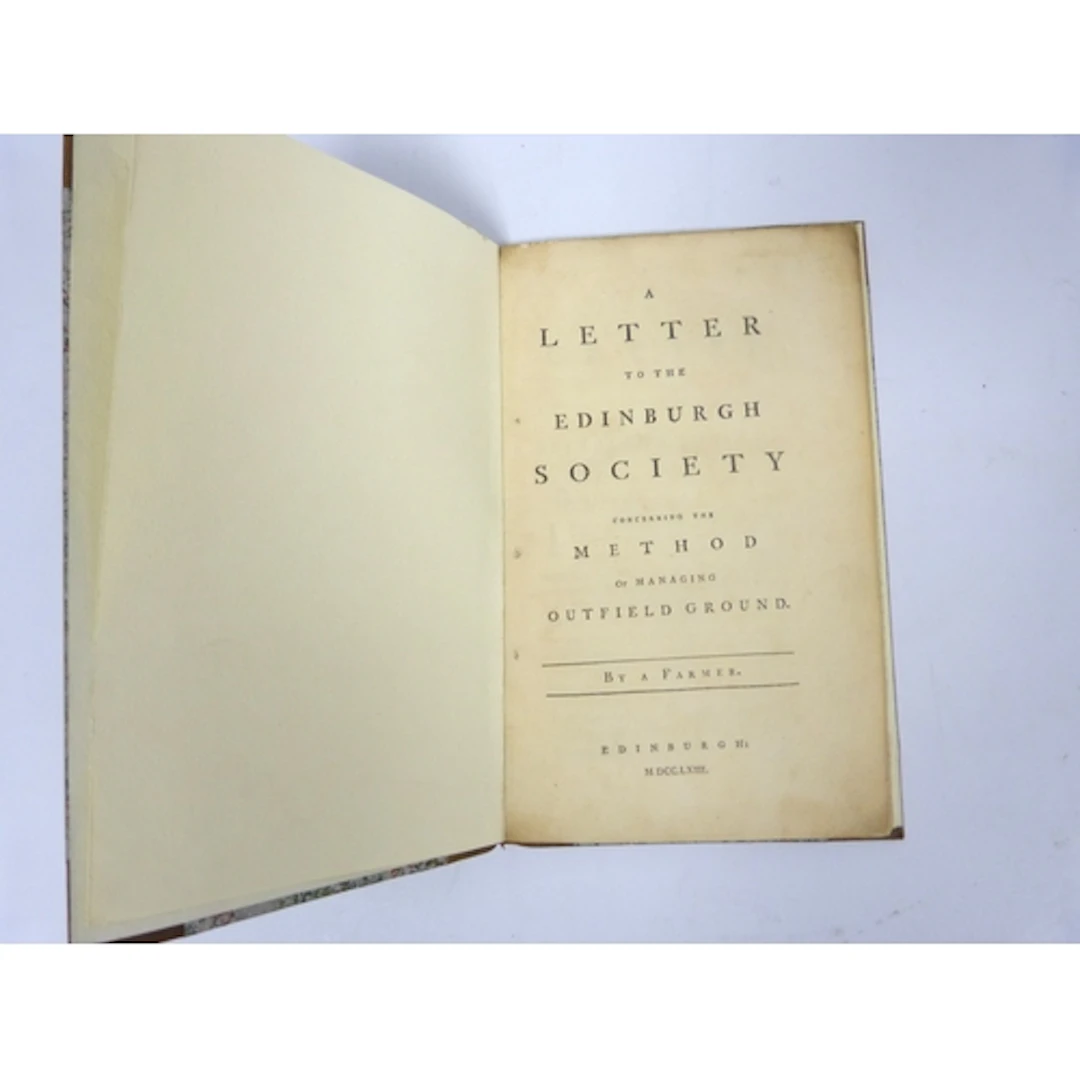 ANON. A Letter to the Edinburgh Society Concerning the Met...
