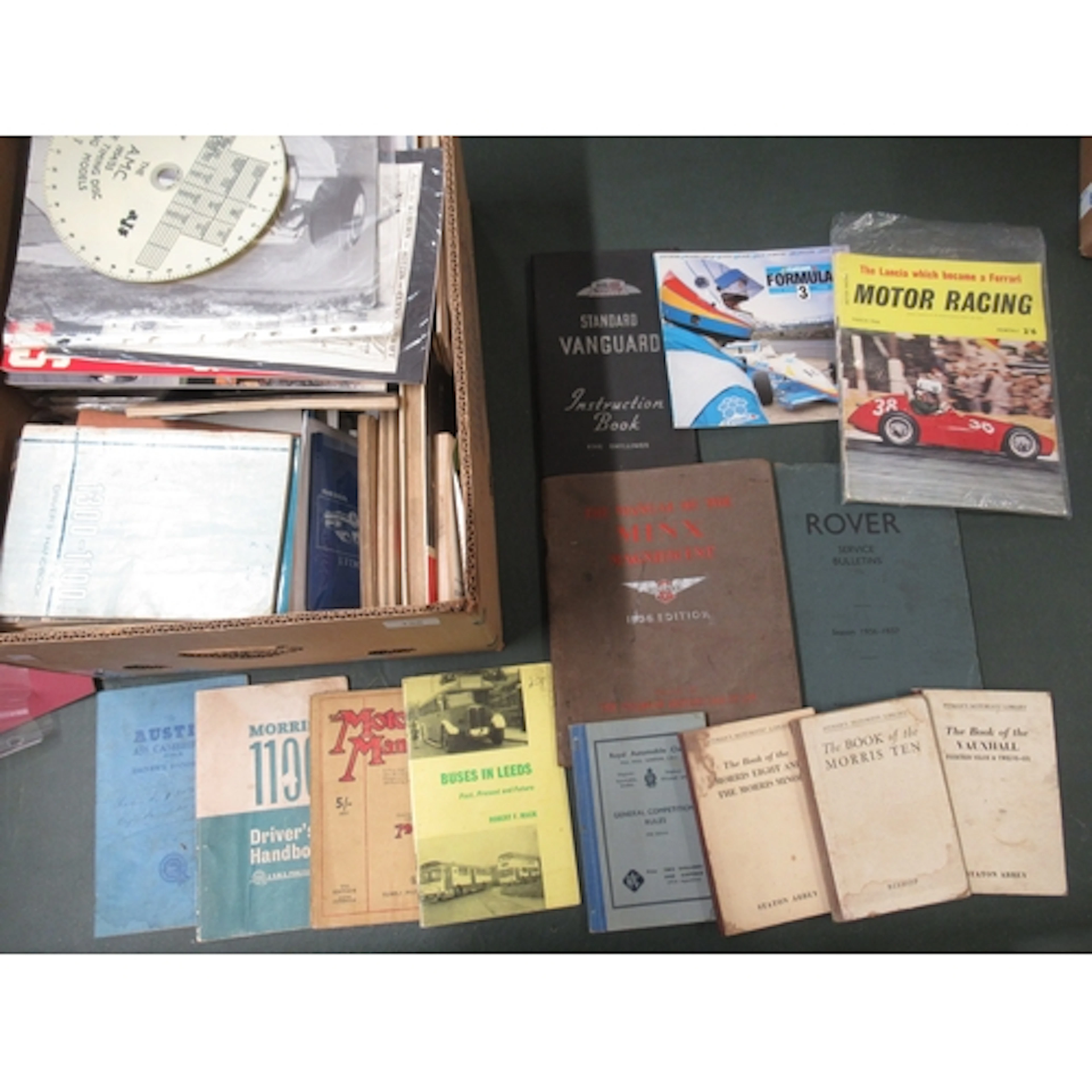 Quantity of motor car ephemera, including early manuals
