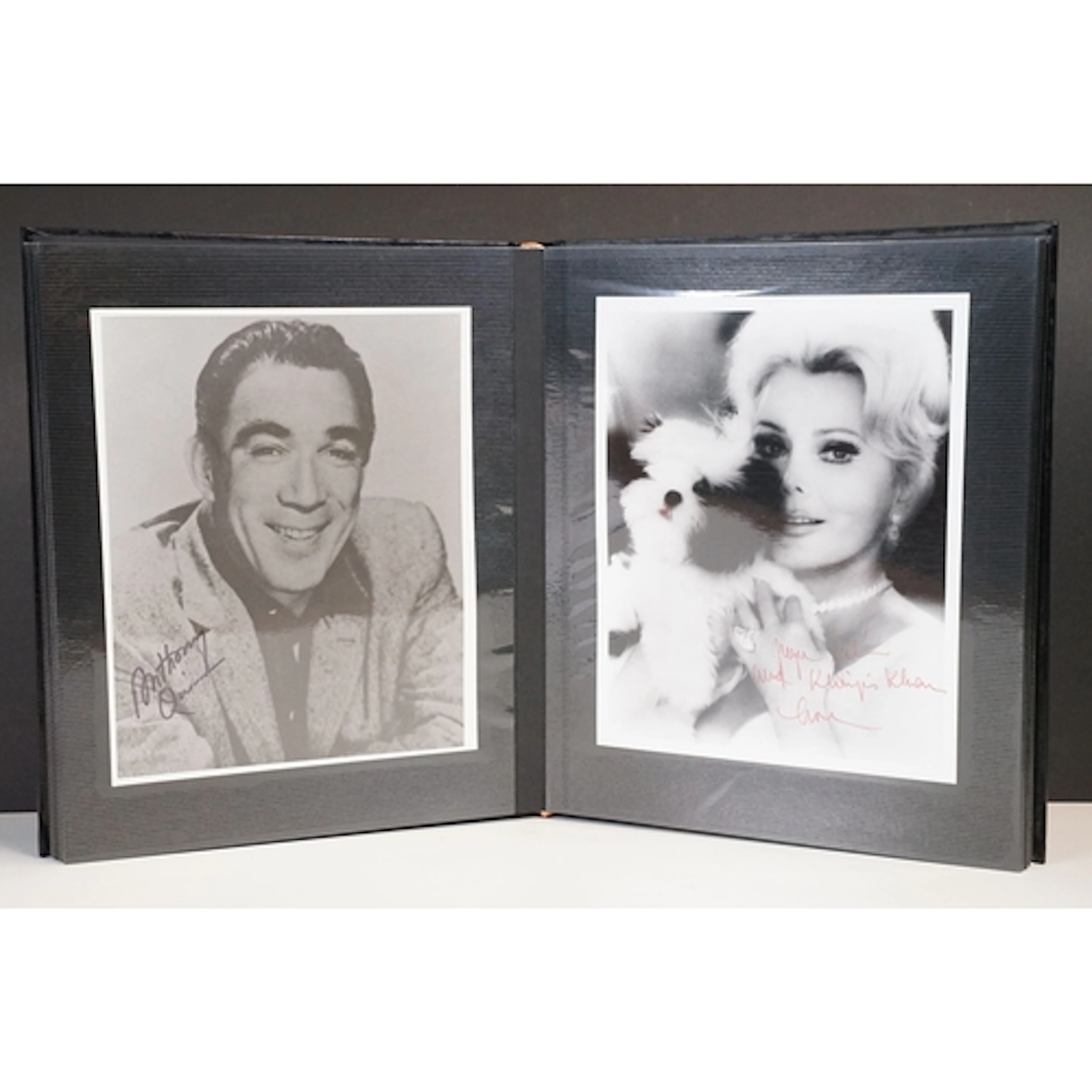 A large collection of autographed ephemera within an album t...