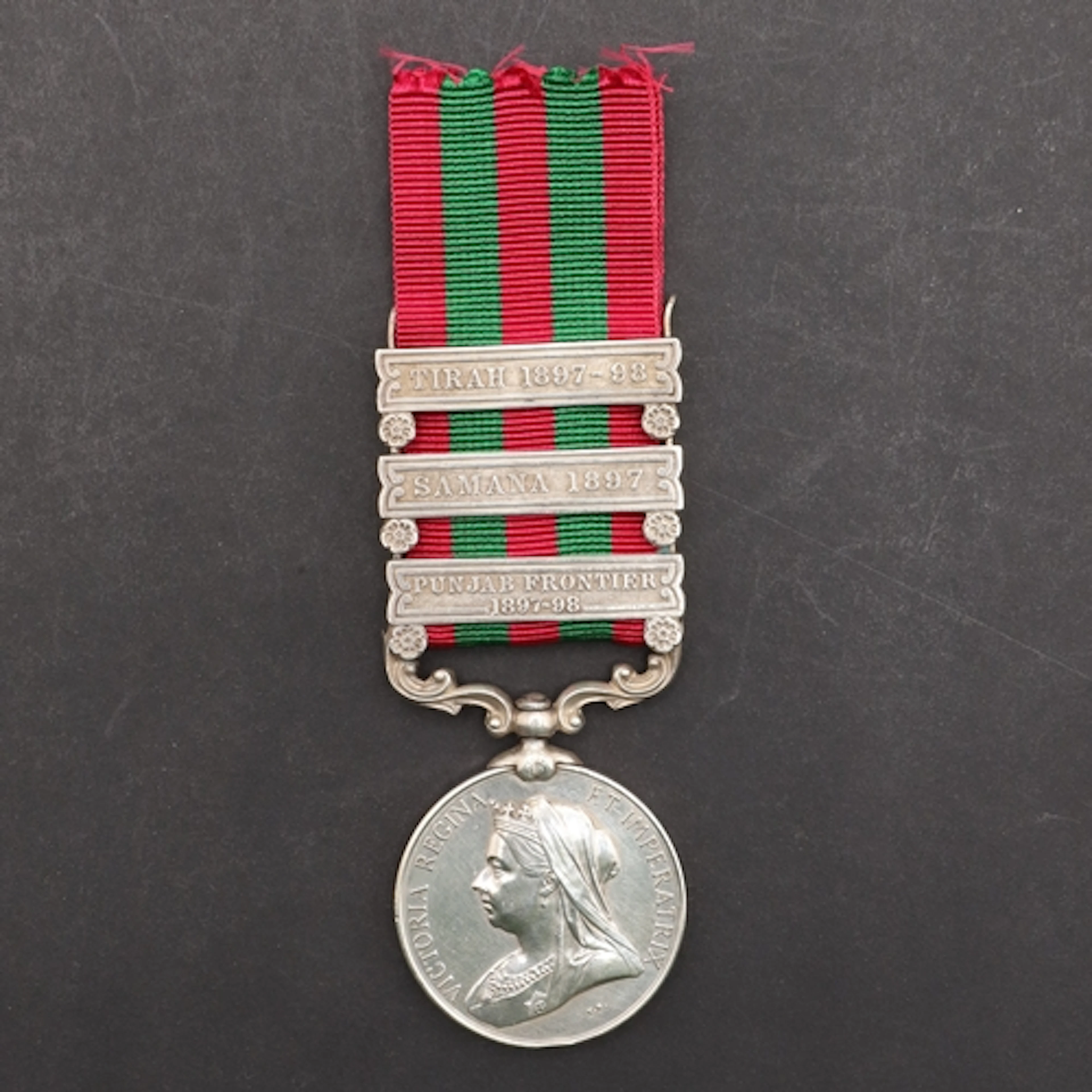 A THREE CLASP INDIA MEDAL TO THE NORTHAMPTONSHIRE REGIMENT. ...