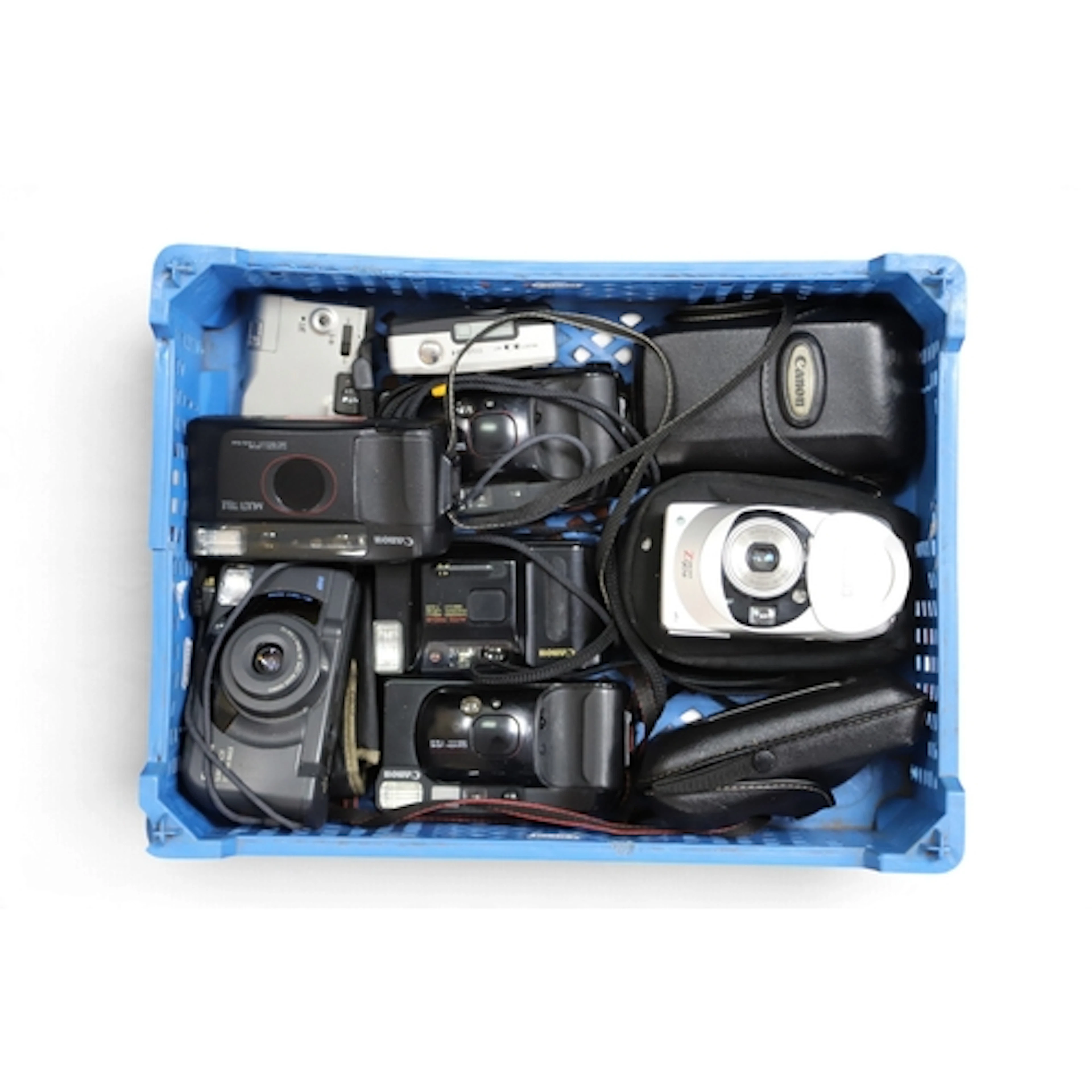 Canon 35mm Compact Film Cameras to include SureShot Z90 W, S...