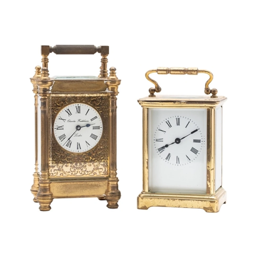 Two timepiece carriage clocks to include Charles Frodsham, L...