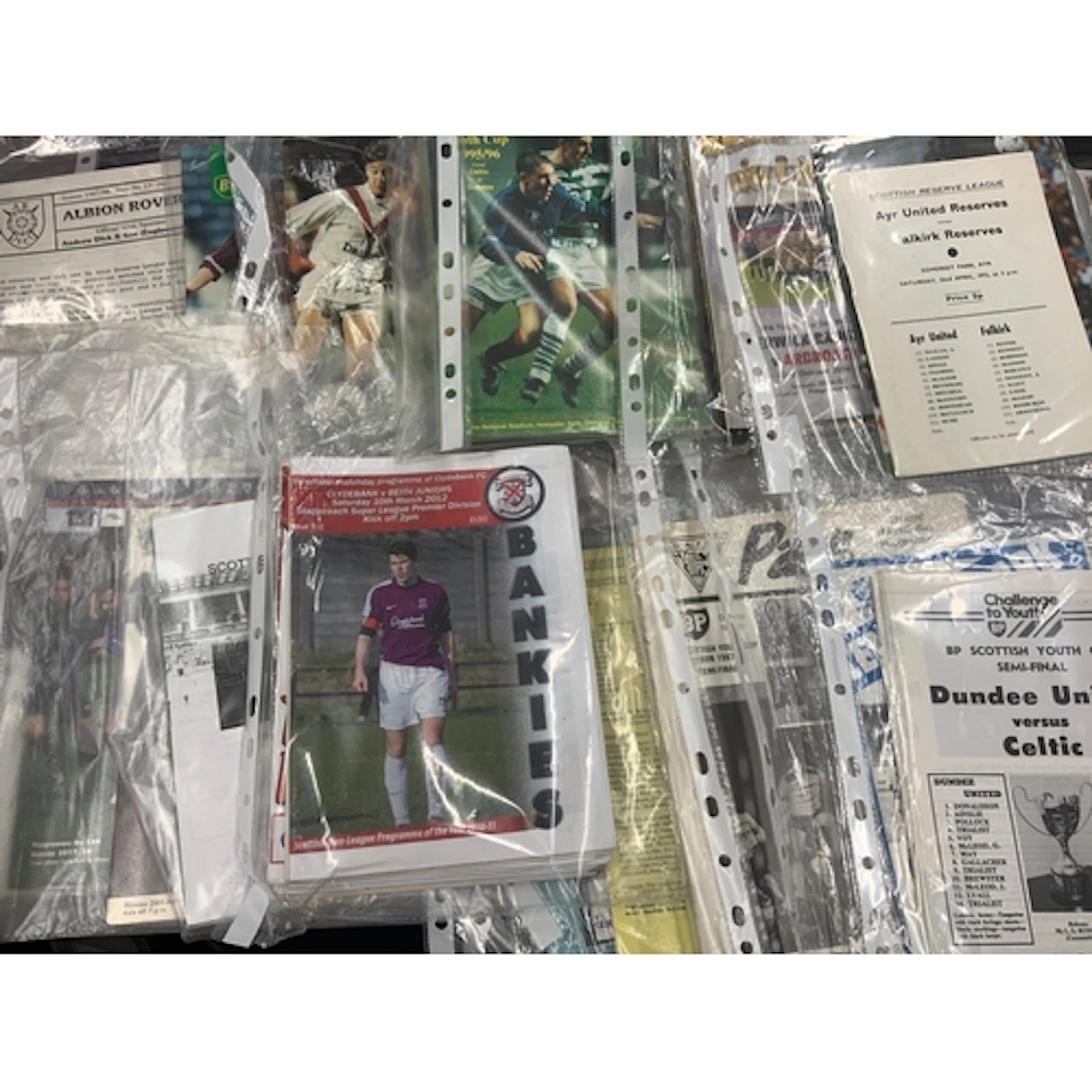 Scottish Reserve + Youth Home Football Programmes: From the ...