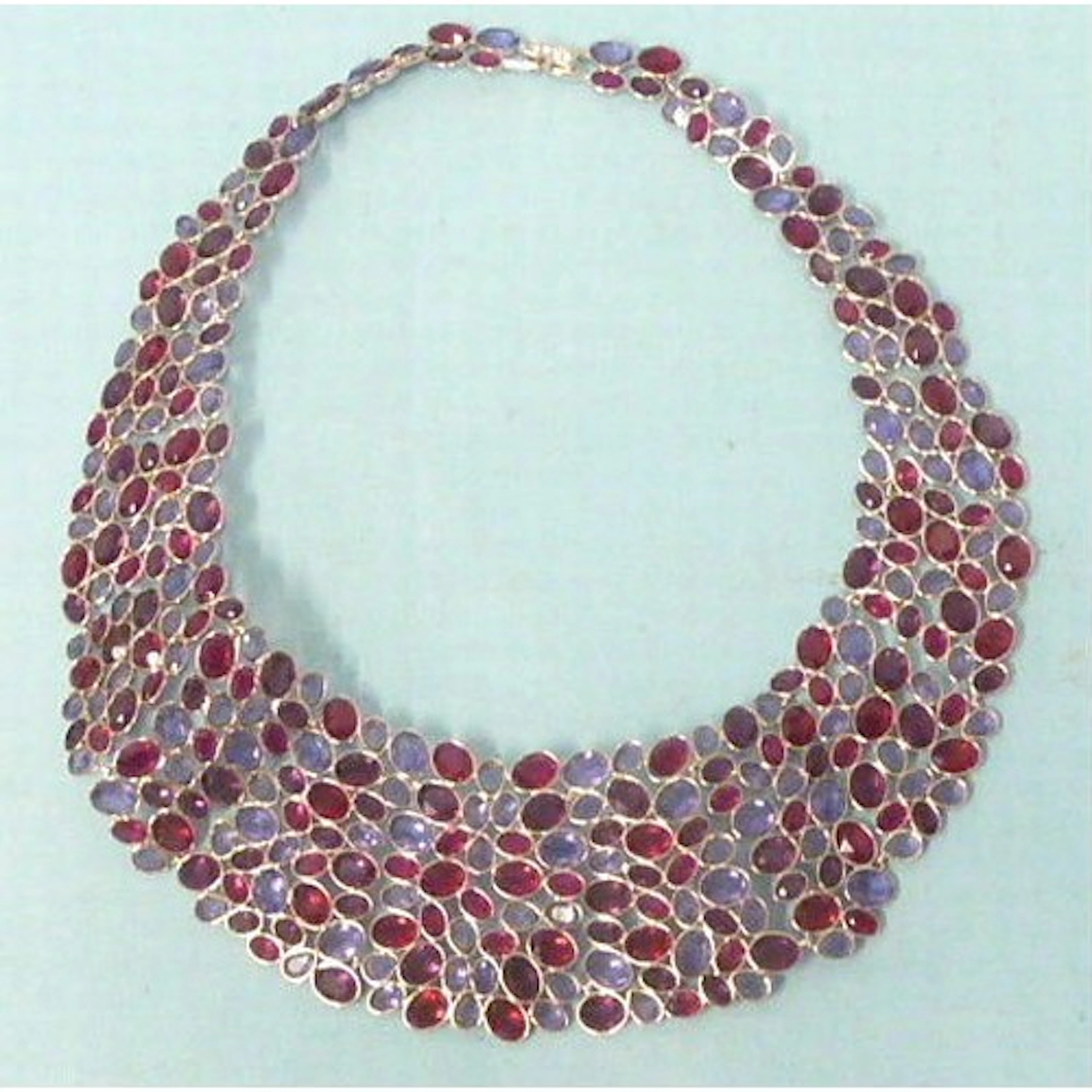 Swarovski, a rhodium-plated multi-coloured 'crystal' collar ...