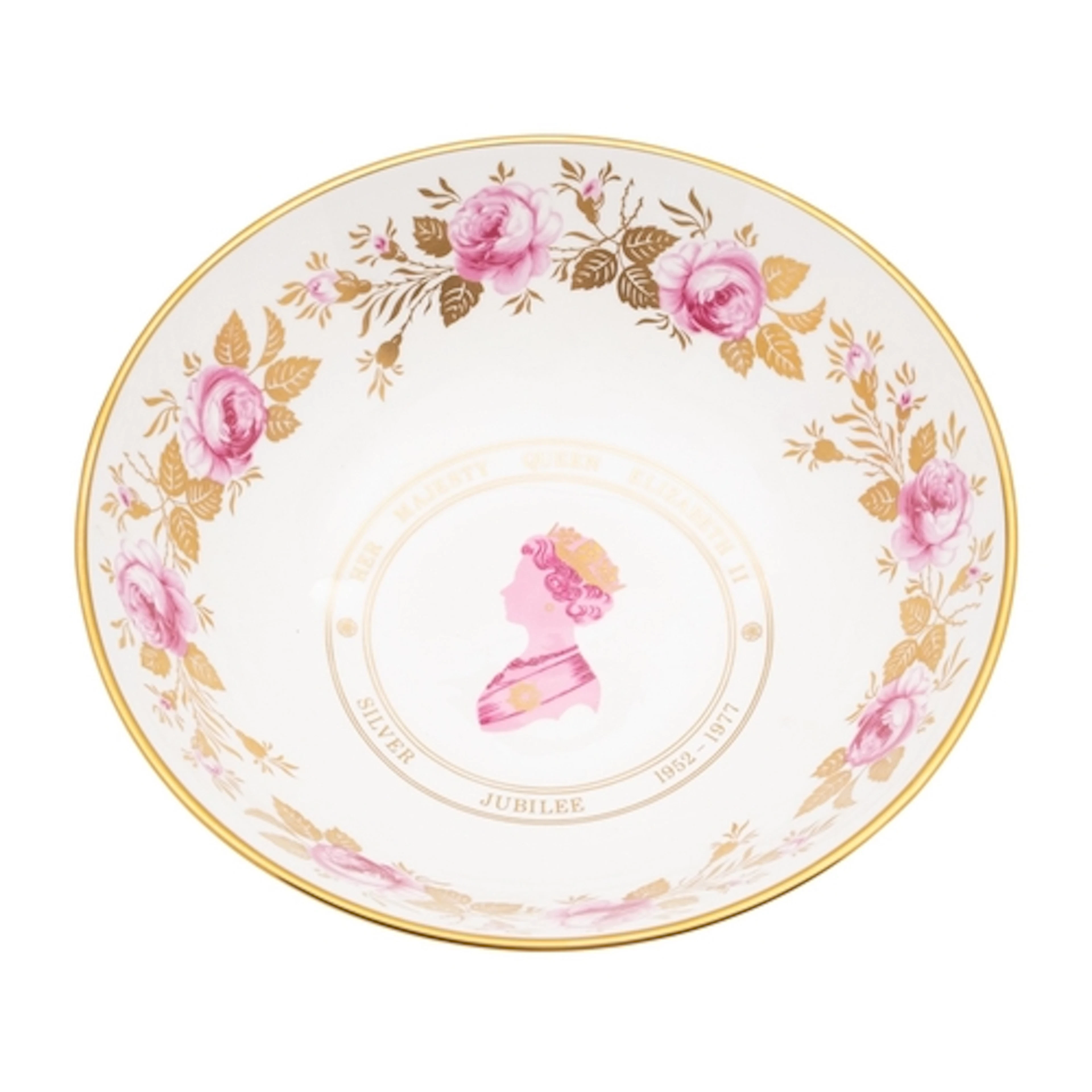A Coalport limited edition QEII Silver Jubilee bowl decorate...